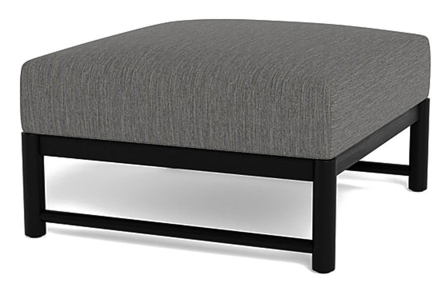 Harbour Breeze Xl Teak Ottoman - Teak Natural, Panama Cloud