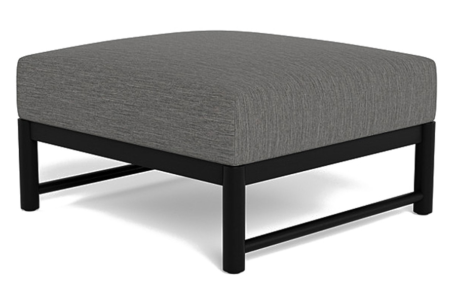 Harbour Breeze Xl Teak Ottoman - Teak Natural, Panama Cloud