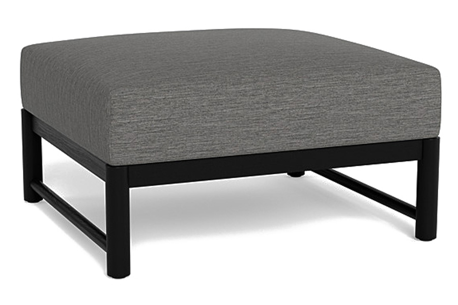 Harbour Breeze Xl Teak Ottoman - Teak Natural, Panama Cloud