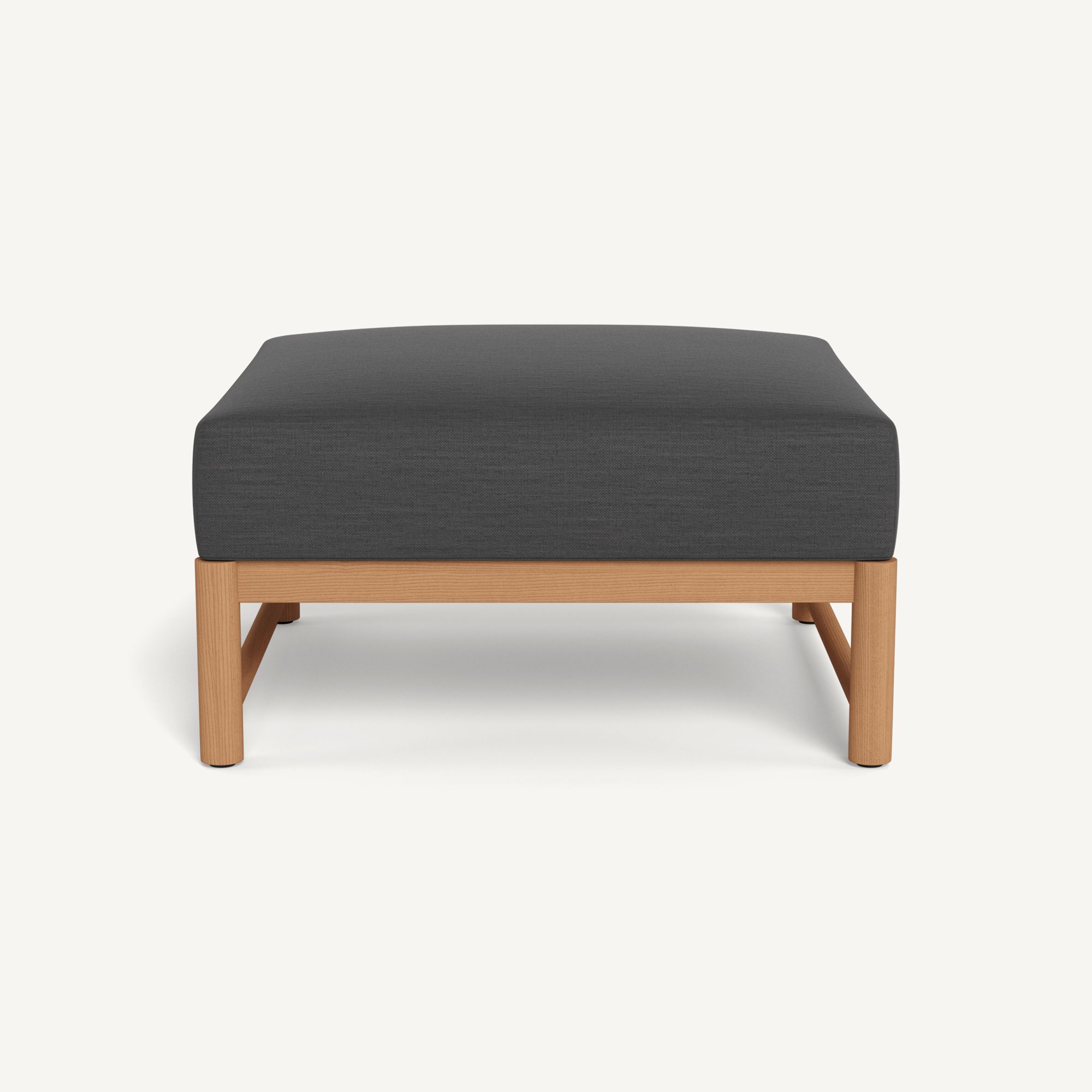 Harbour Breeze Xl Teak Ottoman - Teak Natural / Panama Grafito