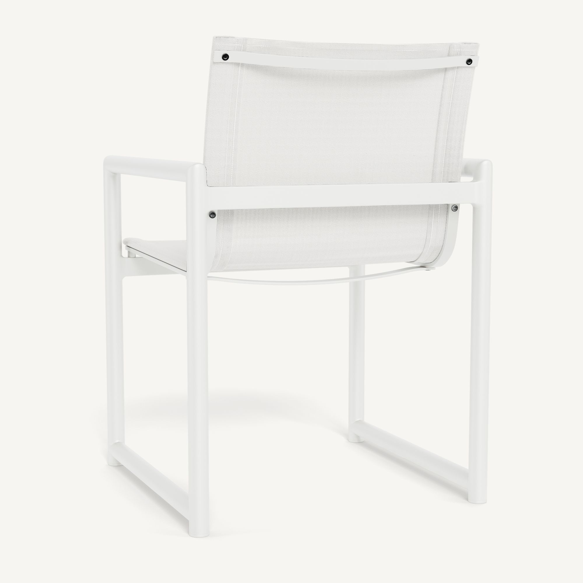 Harbour Breeze Xl Aluminum Dining Chair - Aluminum White / Batyline White