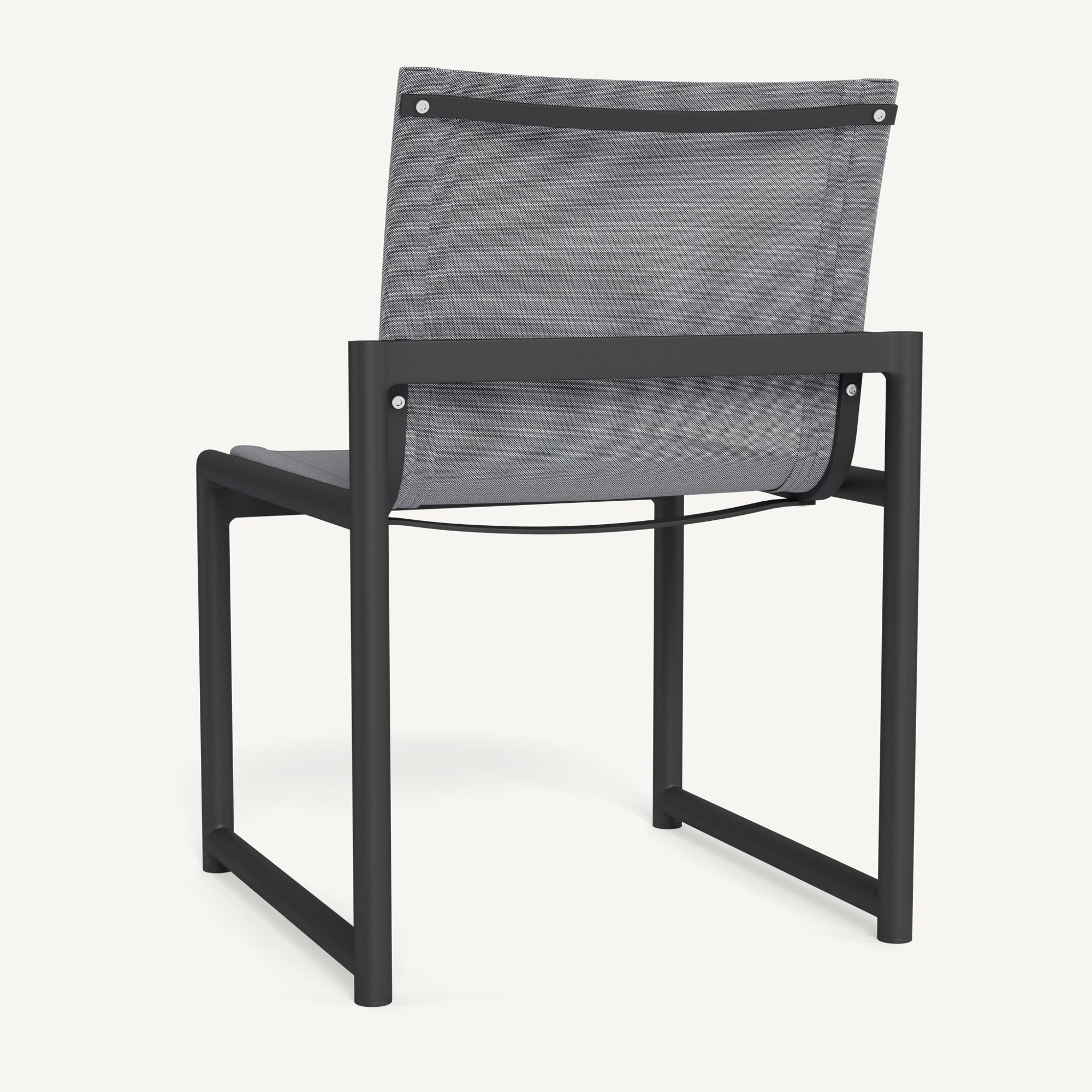 Harbour Breeze Xl Aluminum Armless Dining Chair - Aluminum Asteroid / Batyline Silver