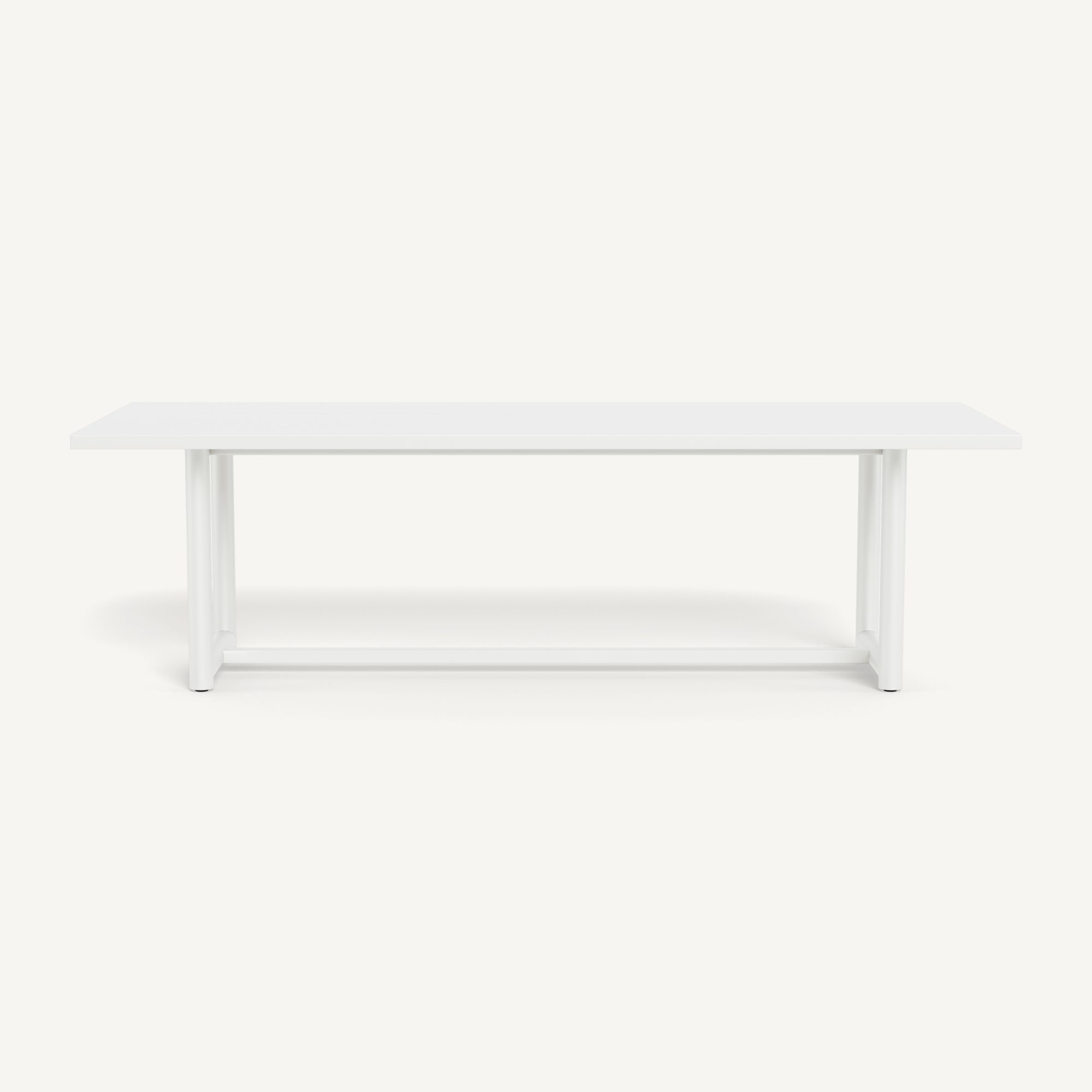 Harbour Breeze Xl Aluminum Dining Table 102" - Aluminum White