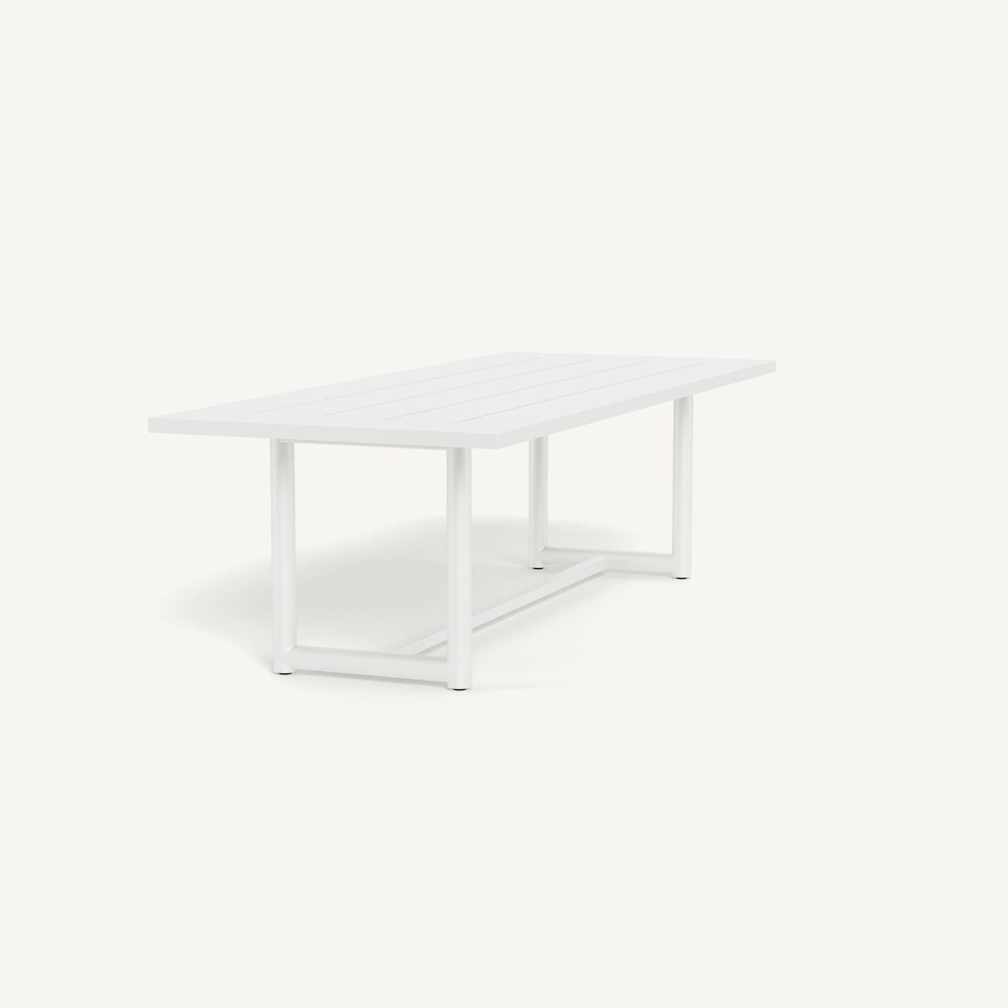 Harbour Breeze Xl Aluminum Dining Table 102" - Aluminum White