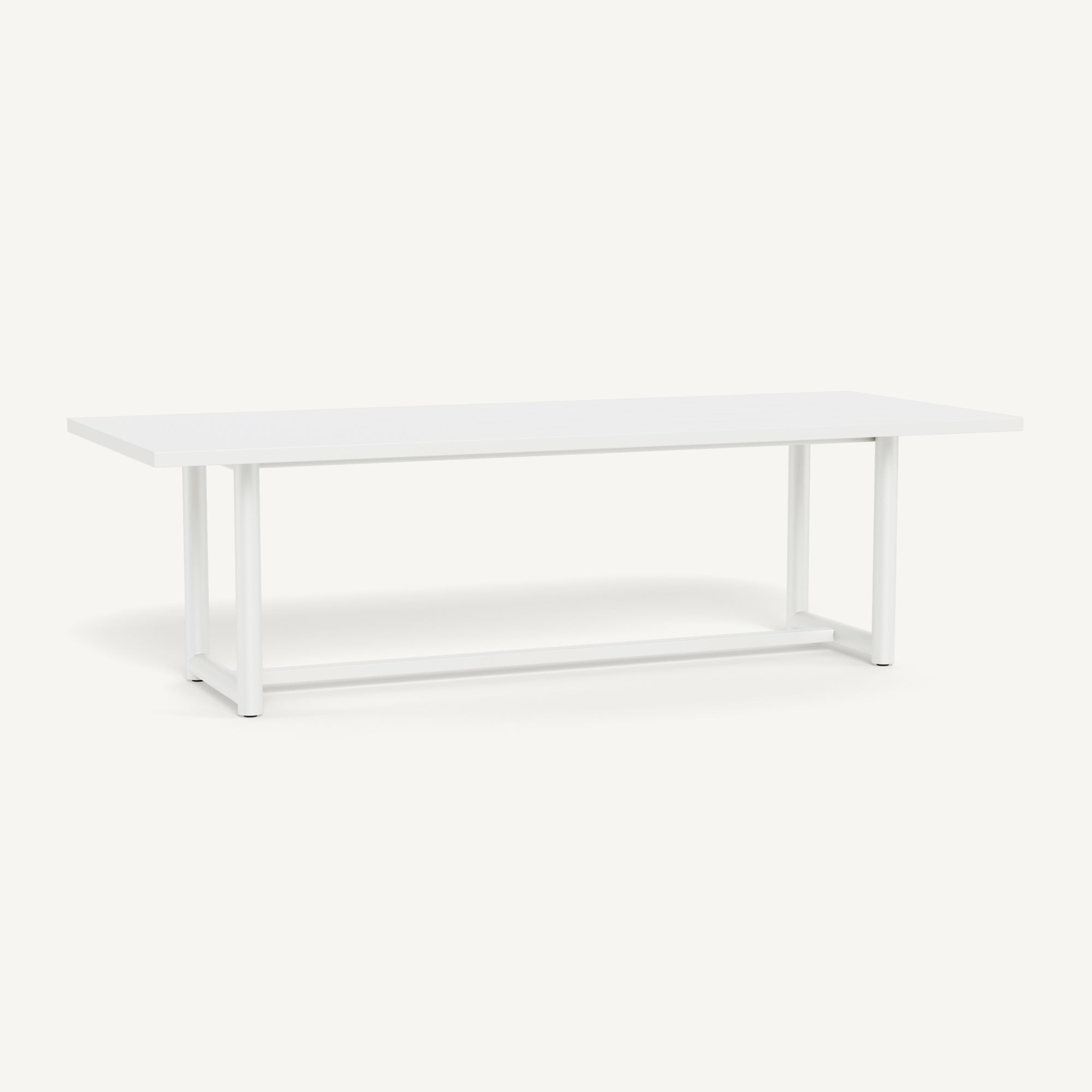 Harbour Breeze Xl Aluminum Dining Table 102" - Aluminum White