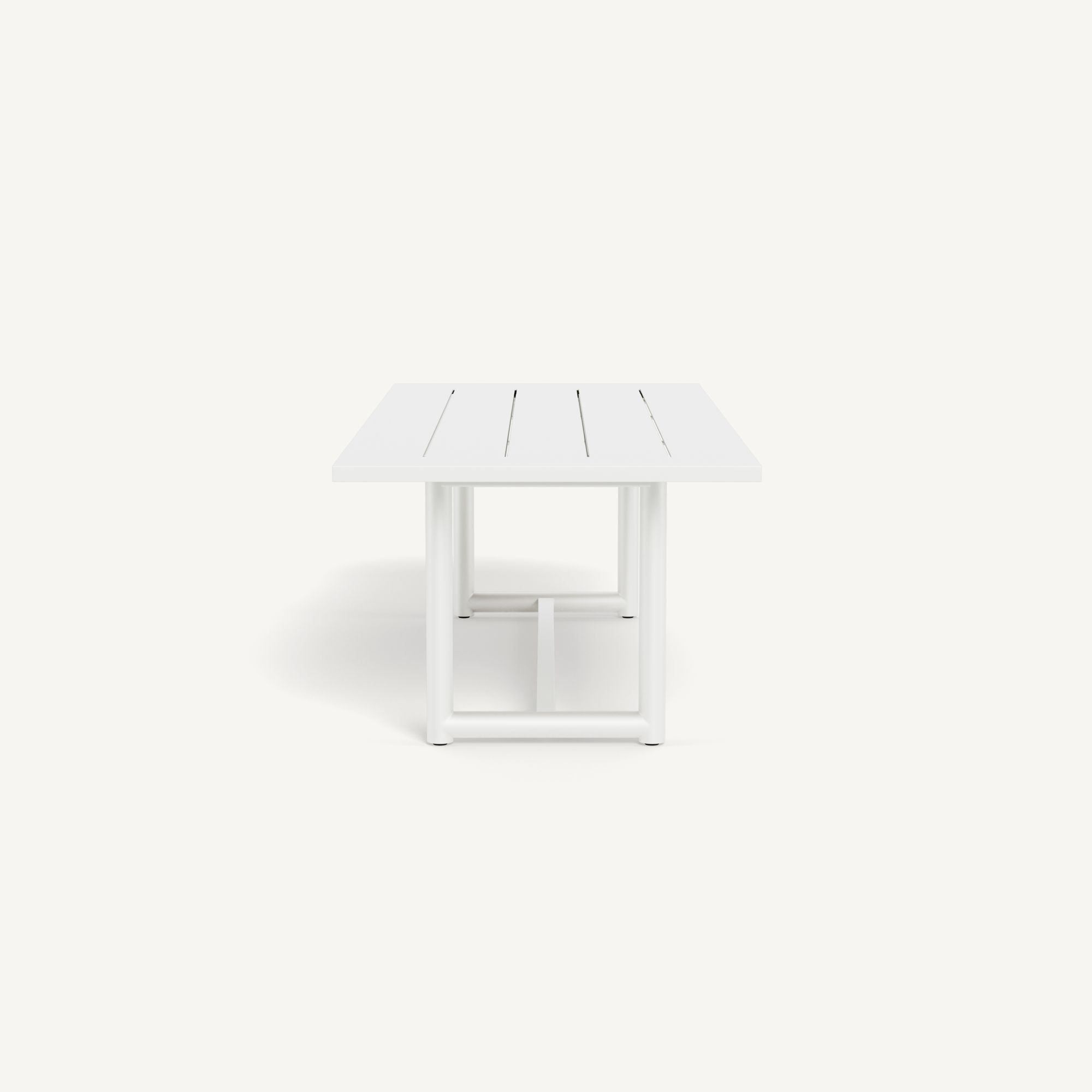 Harbour Breeze Xl Aluminum Dining Table 102" - Aluminum White