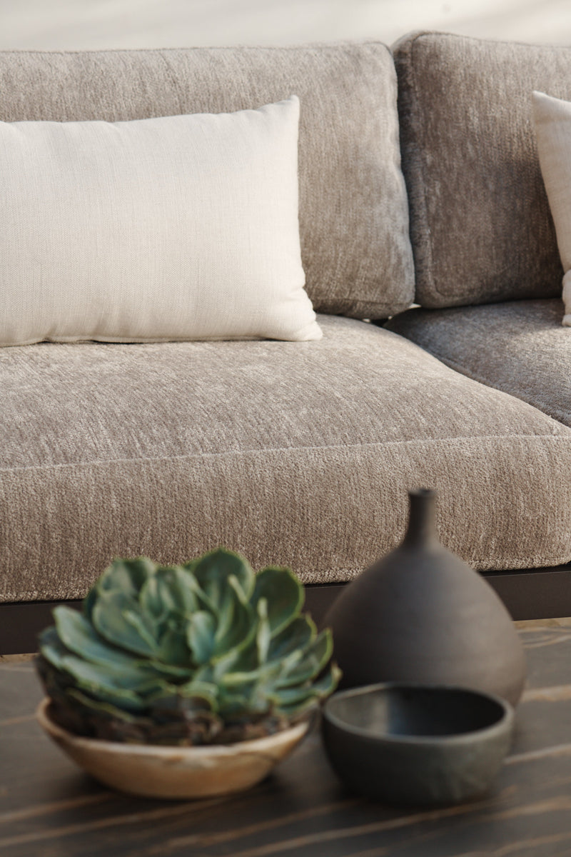 Harbour Breeze Xl Aluminum 2 Seat Sofa - Aluminum Asteroid / Panama Grafito