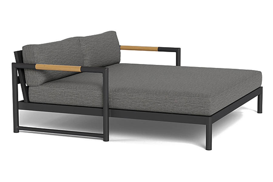 Harbour Breeze Xl Daybed - Aluminum Asteroid, Copacabana Sand