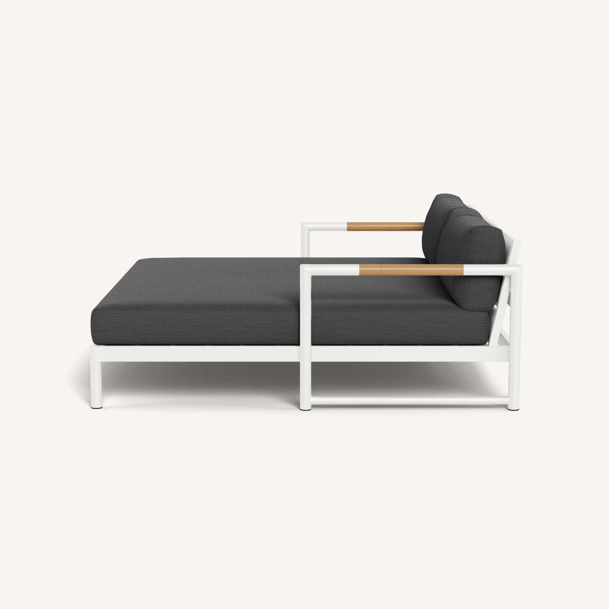 Harbour Breeze Xl Daybed - Aluminum White, Panama Grafito