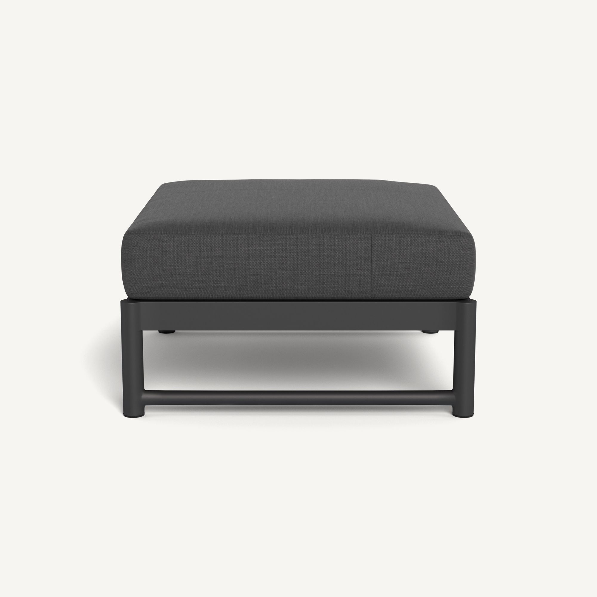 Harbour Breeze Xl Aluminum Ottoman - Aluminum Asteroid / Panama Grafito