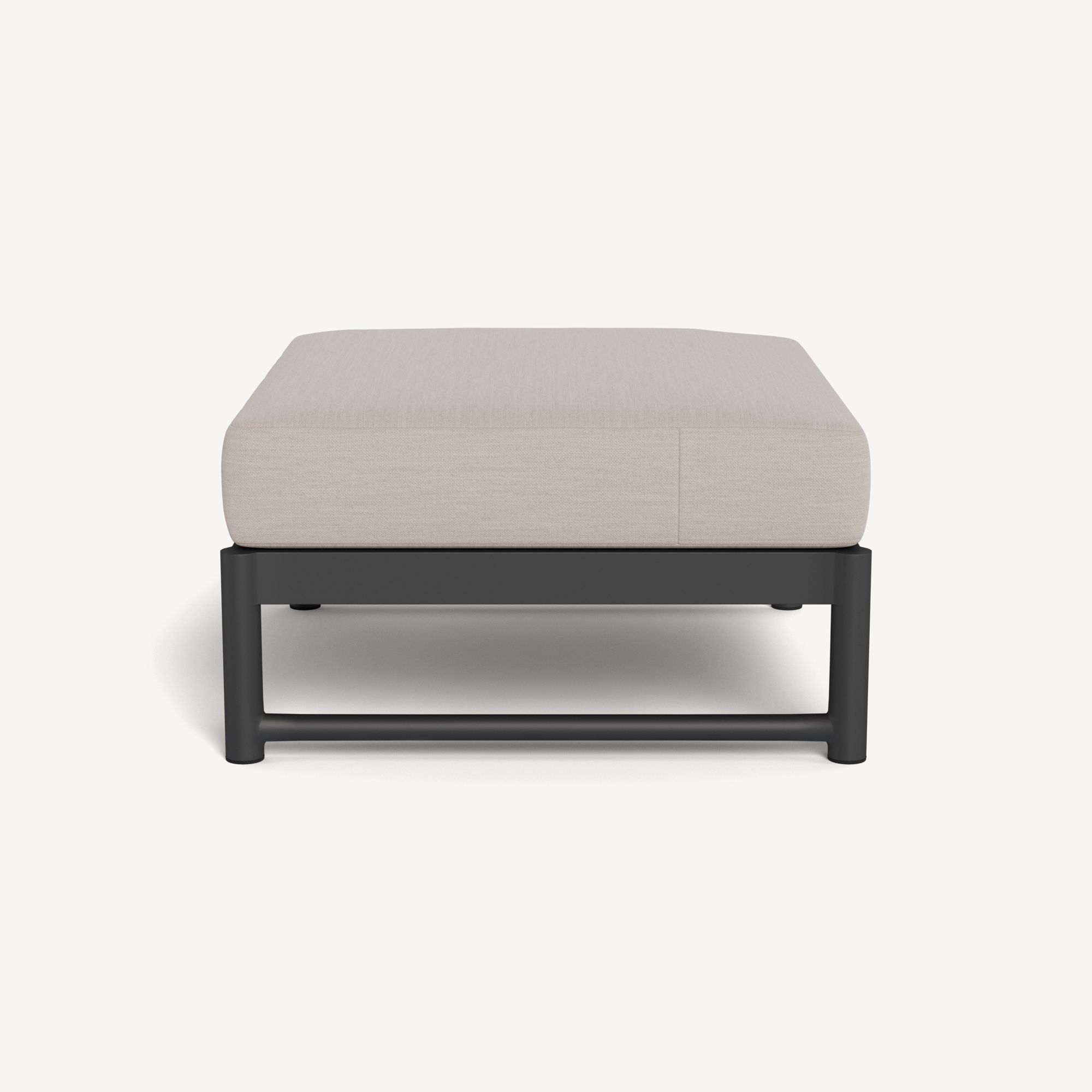 Harbour Breeze Xl Aluminum Ottoman - Aluminum Asteroid / Panama Marble