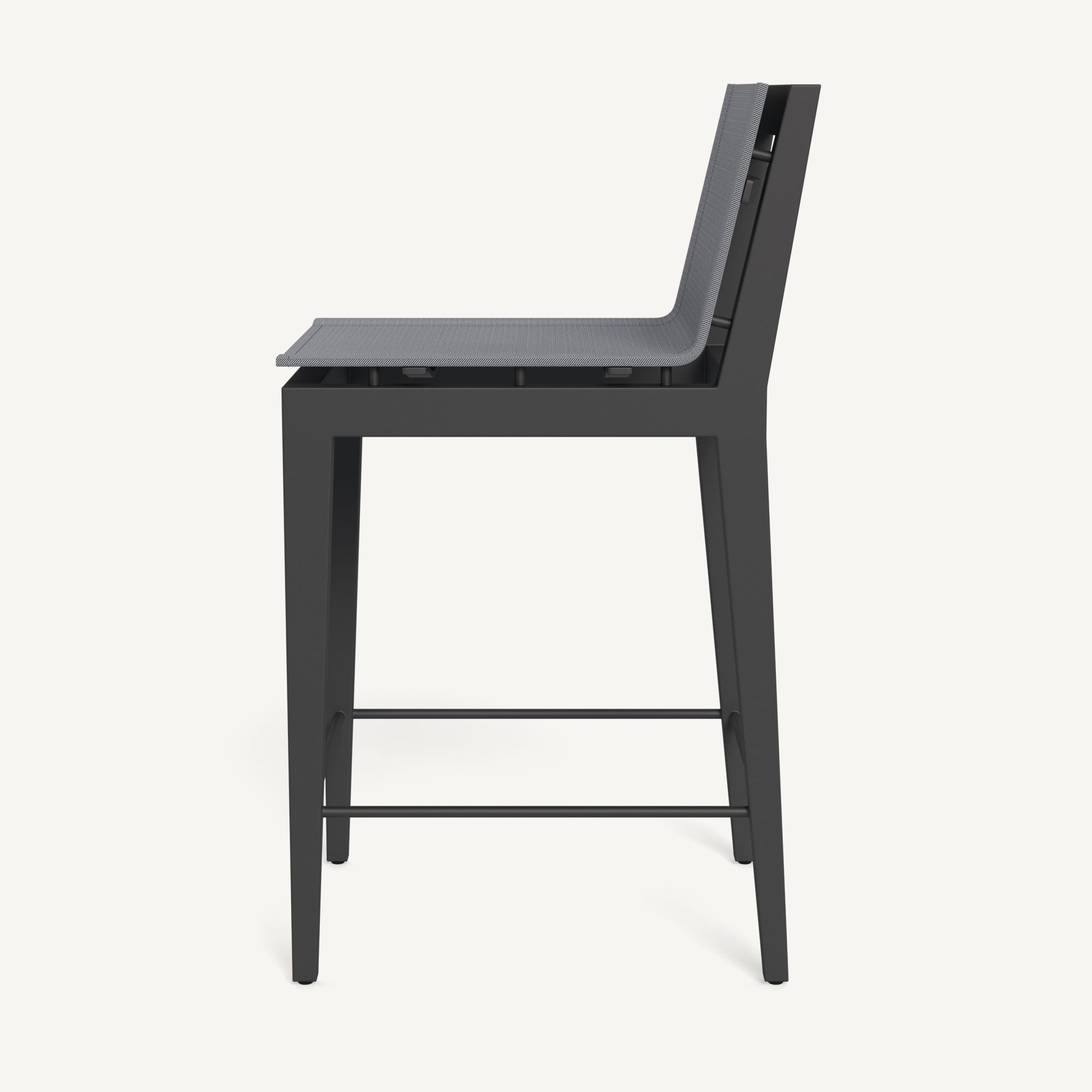 Harbour Byron Aluminum Counter Stool - Aluminum Asteroid / Batyline Silver