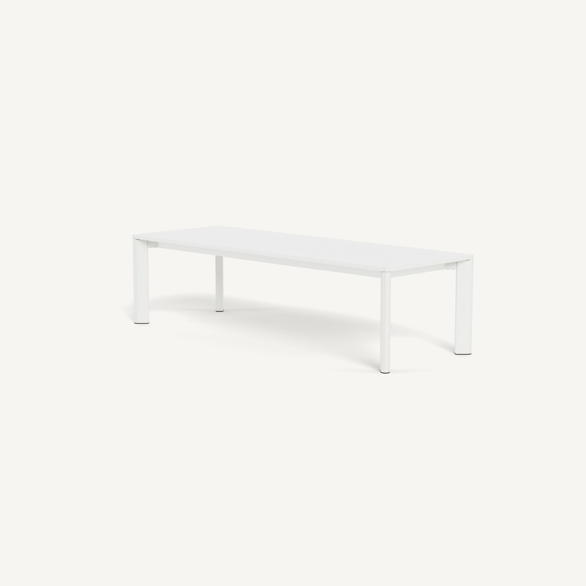 Harbour Byron Aluminum Extension Dining Table - Aluminum White