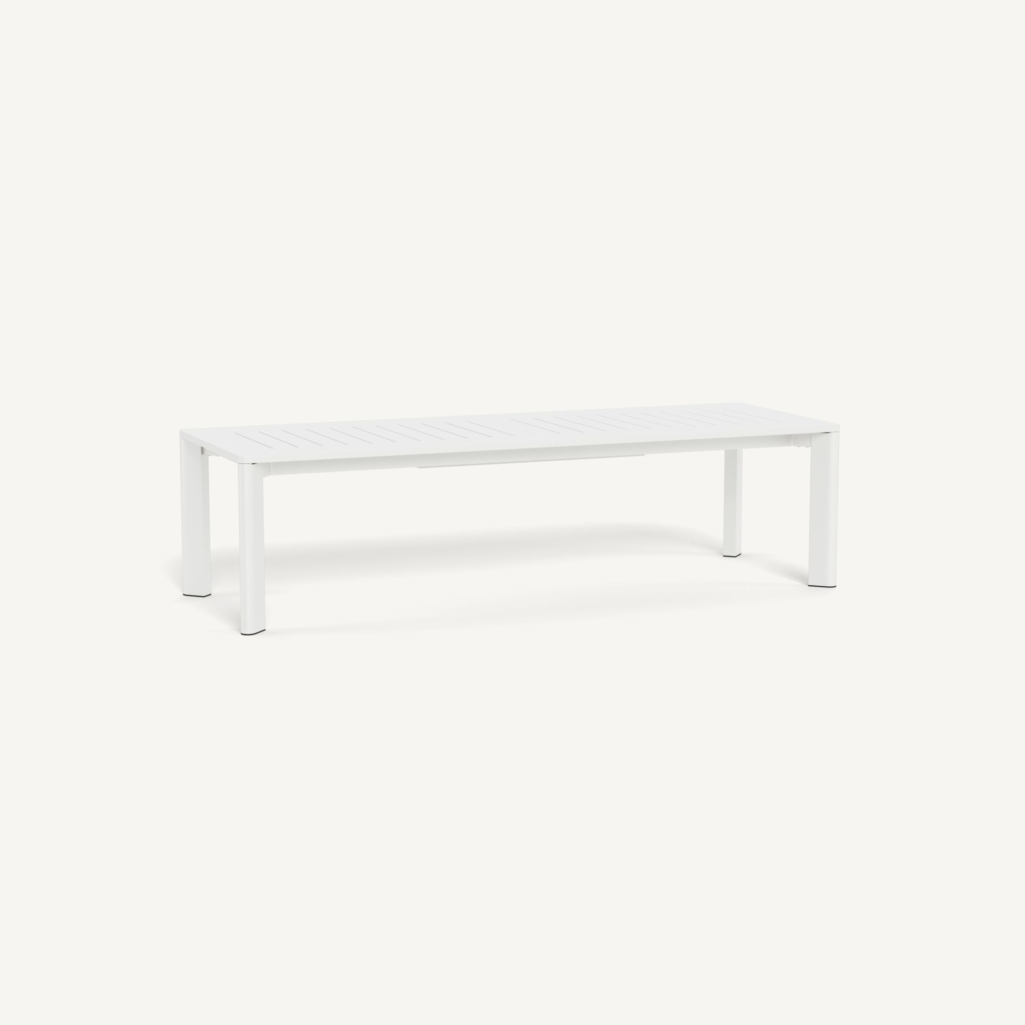 Harbour Byron Aluminum Extension Dining Table - Aluminum White
