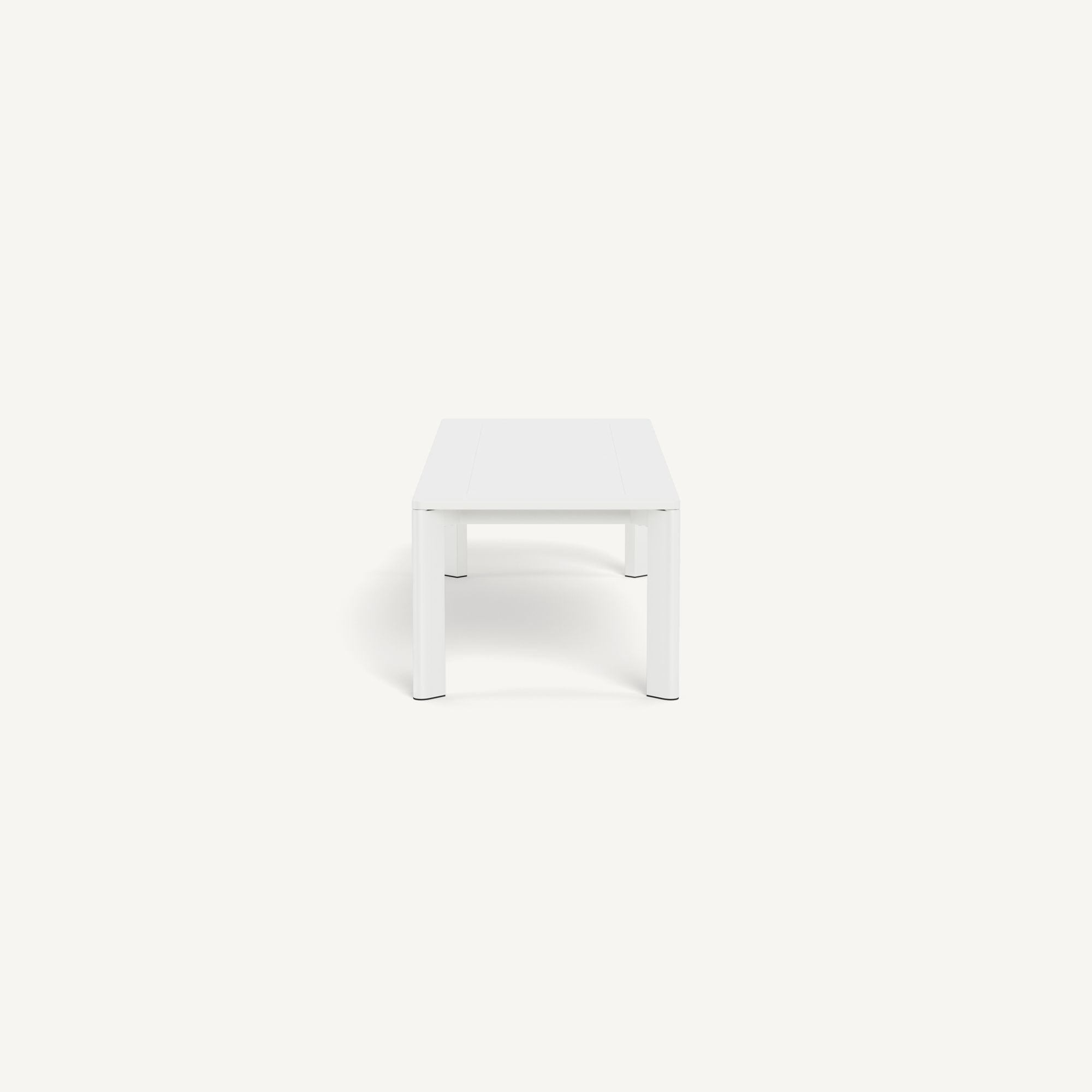 Harbour Byron Aluminum Extension Dining Table - Aluminum White