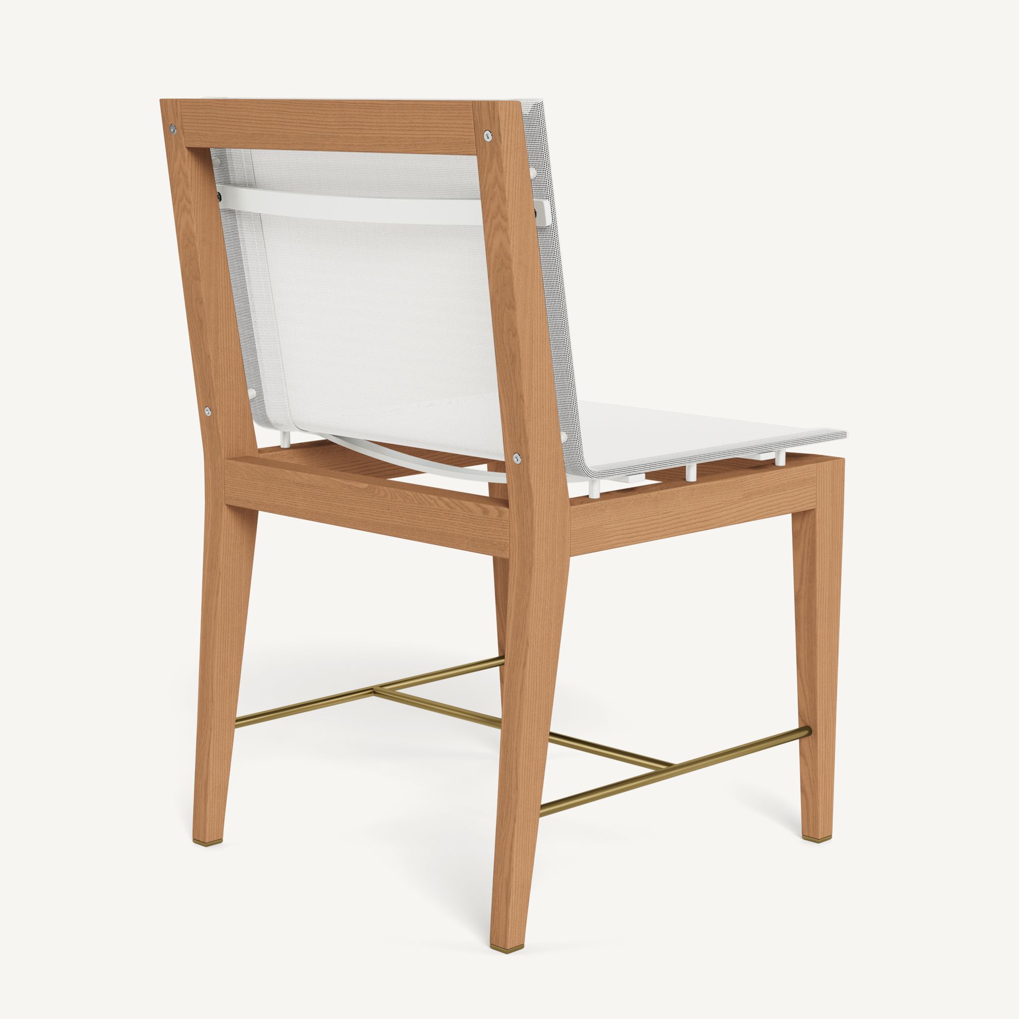 Harbour Byron Teak Dining Chair - Teak Natural / Batyline White