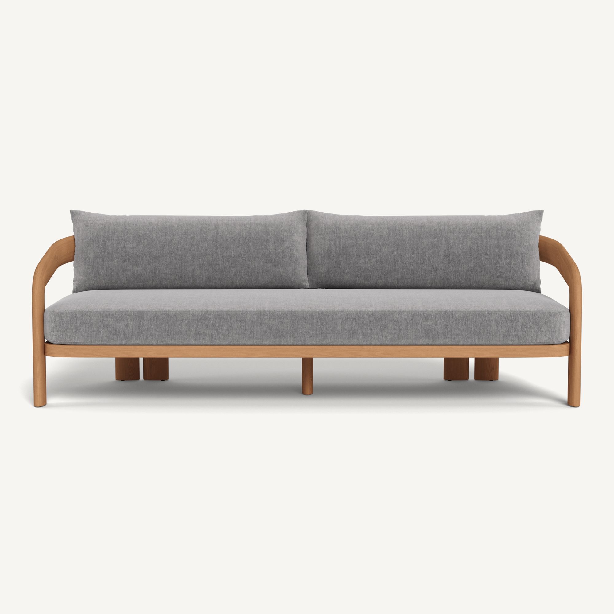 Harbour Chloe 3 Seat Sofa - Teak Natural / Altona Dove