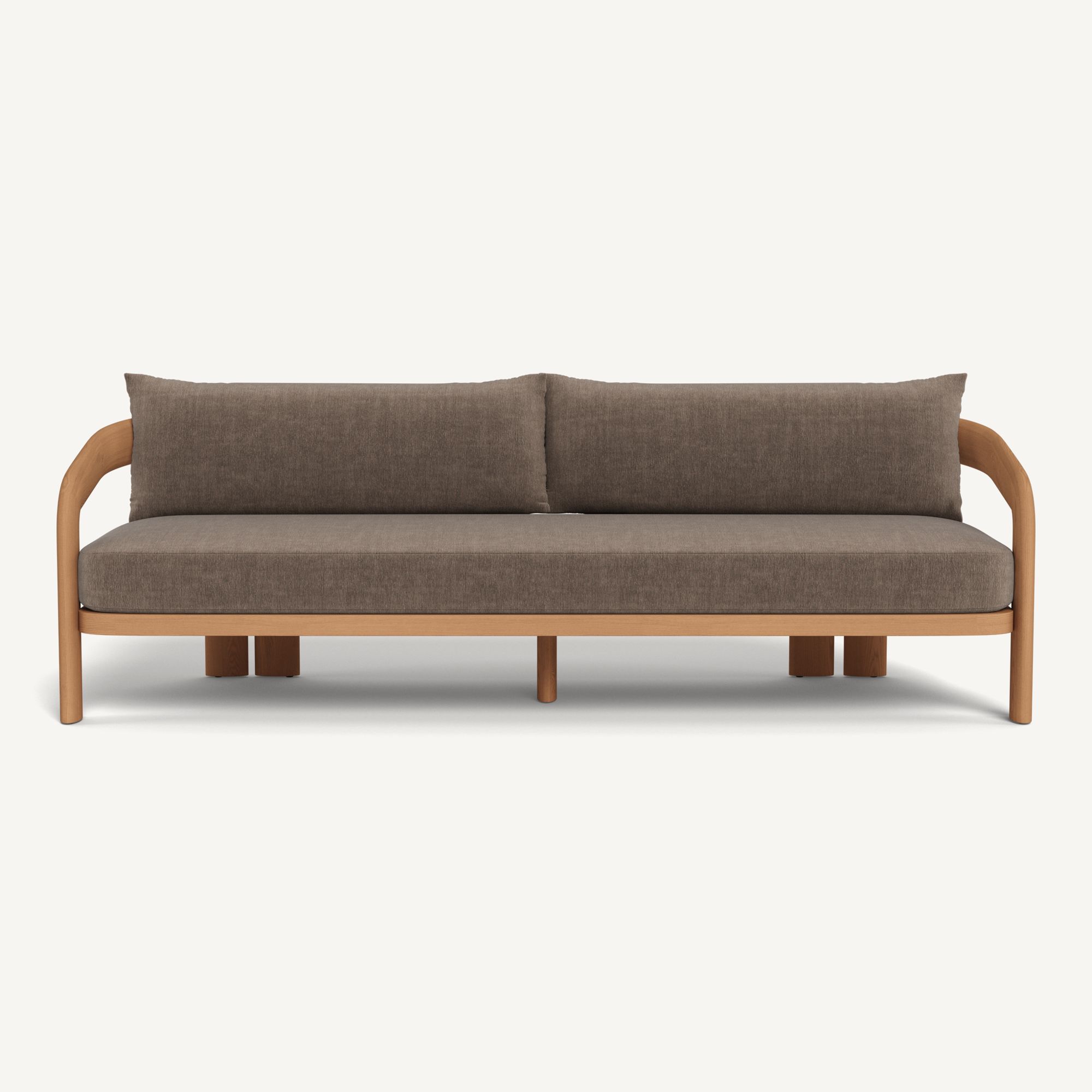 Harbour Chloe 3 Seat Sofa - Teak Natural / Altona Mink