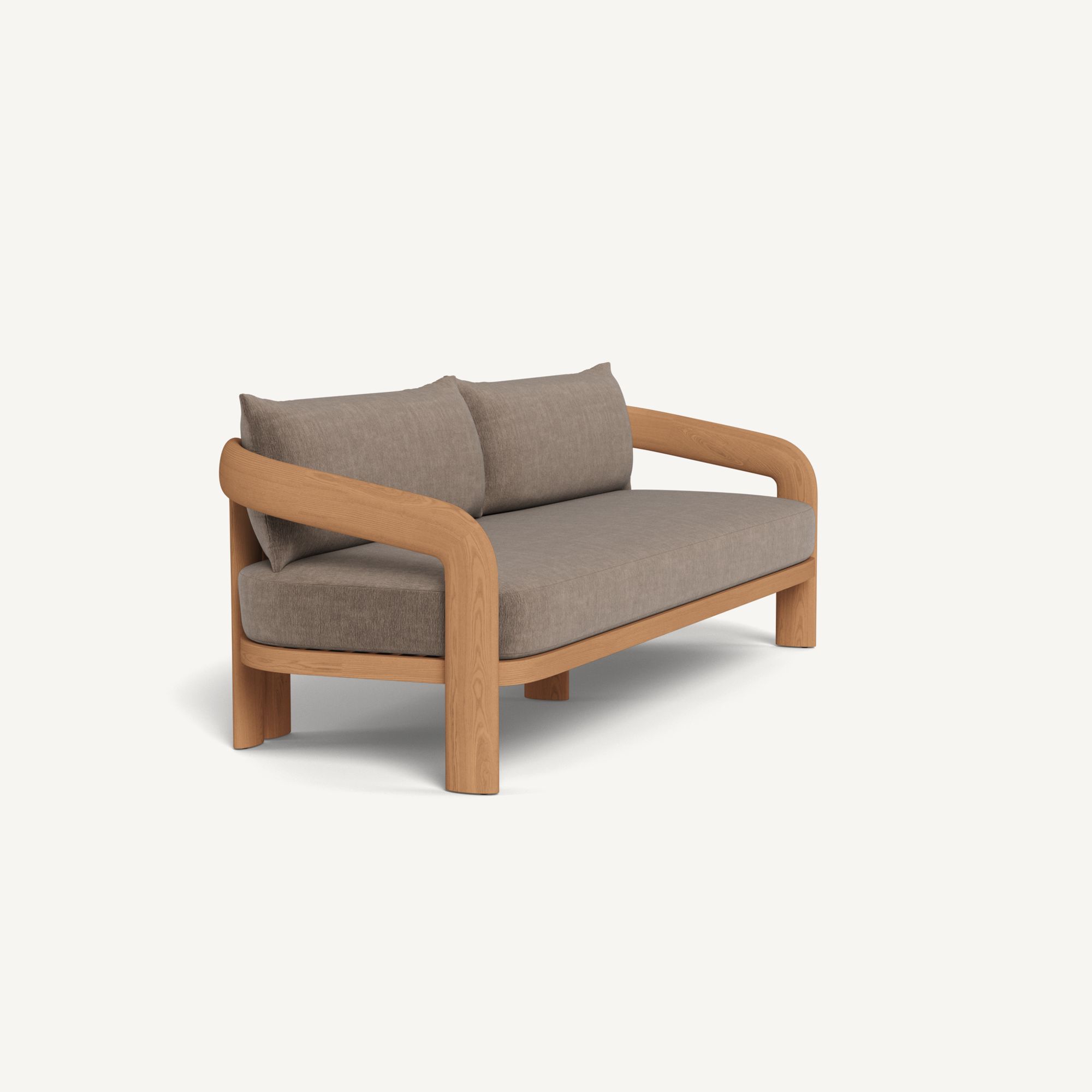 Harbour Chloe 3 Seat Sofa - Teak Natural / Altona Mink