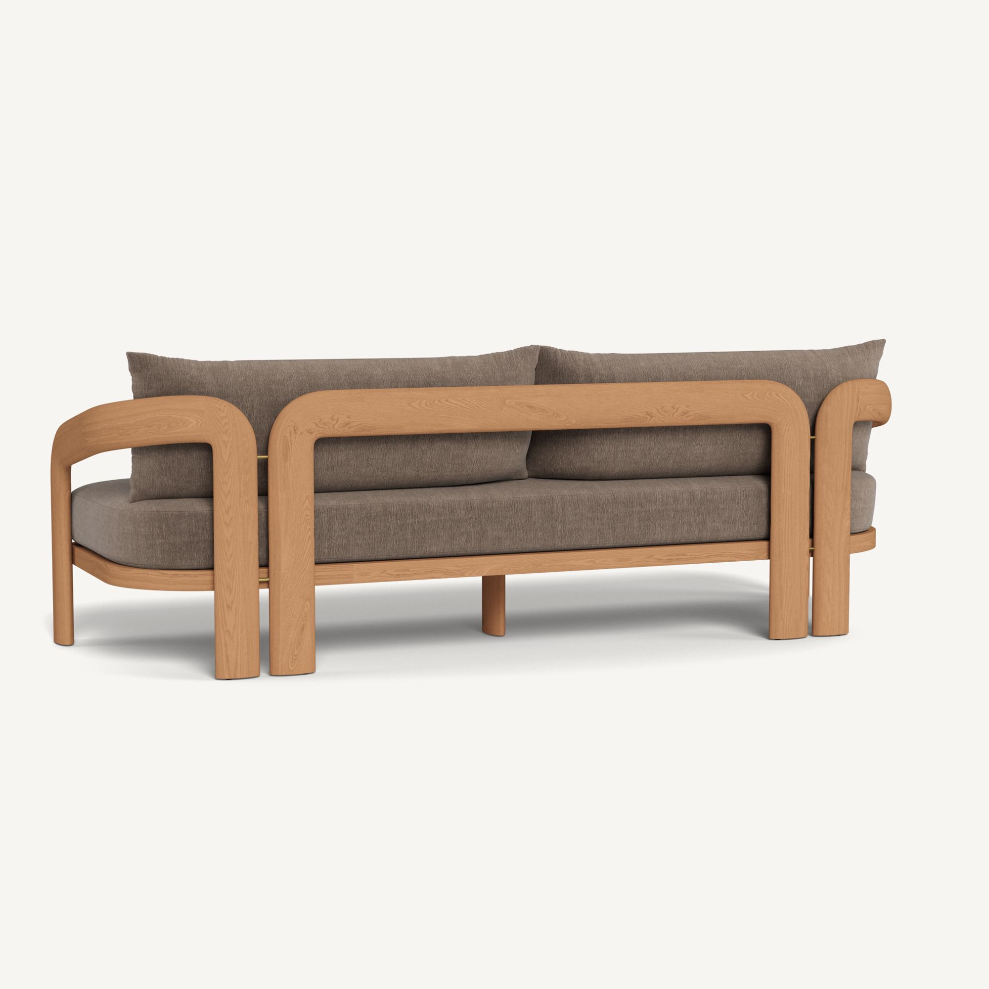 Harbour Chloe 3 Seat Sofa - Teak Natural / Altona Mink