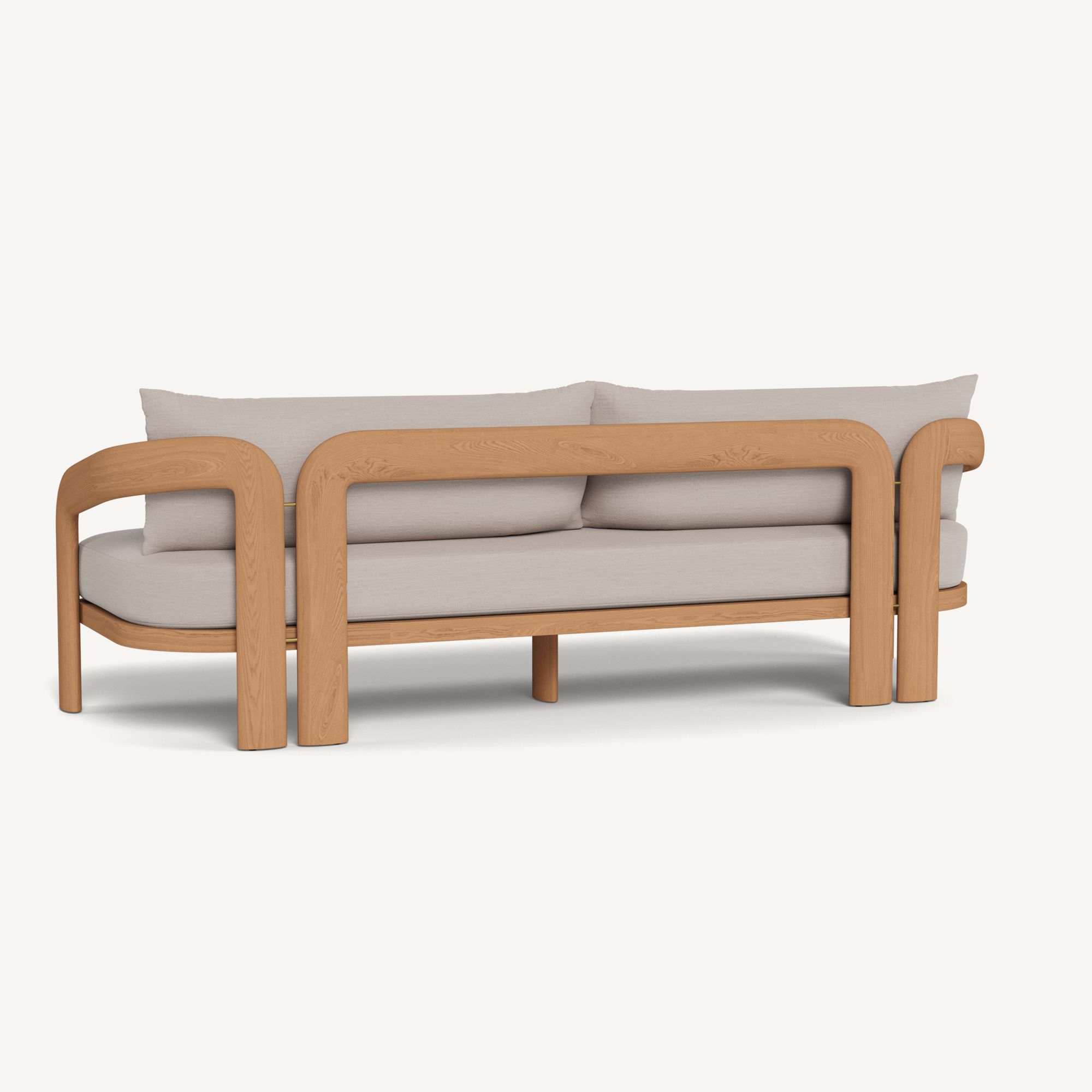 Harbour Chloe 3 Seat Sofa - Teak Natural / Panama Marble