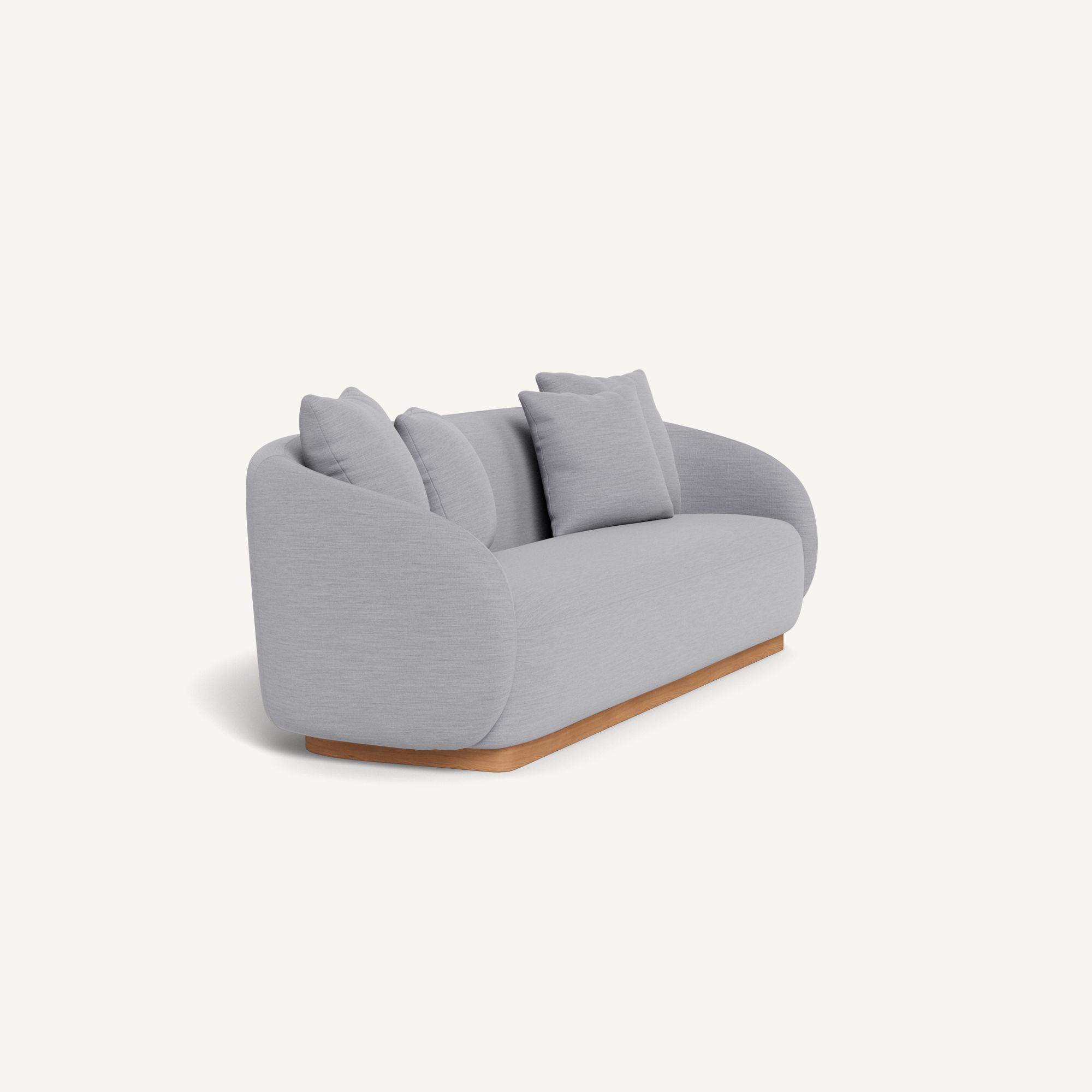 Harbour Como 3 Seat Sofa - Sealed Teak Natural / Panama Cloud