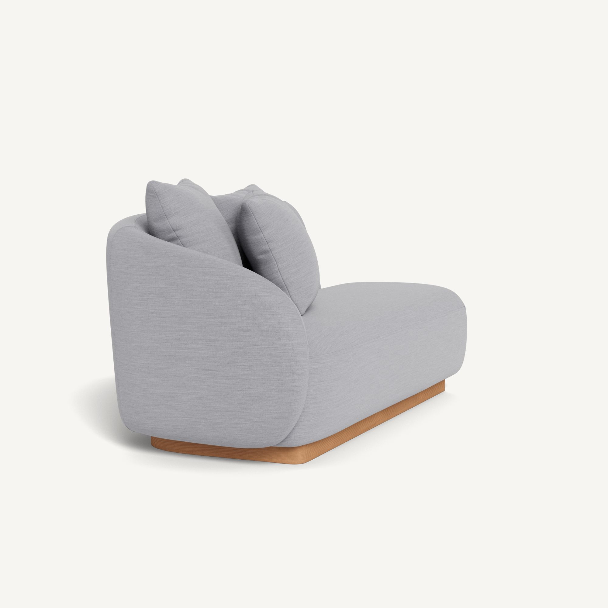 Harbour Como 2 Seat 1 Arm Left - Sealed Teak Natural / Panama Cloud