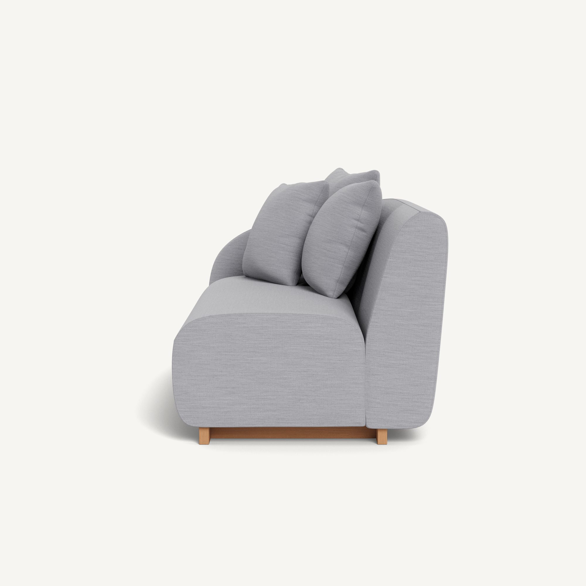 Harbour Como 2 Seat 1 Arm Left - Sealed Teak Natural / Panama Cloud
