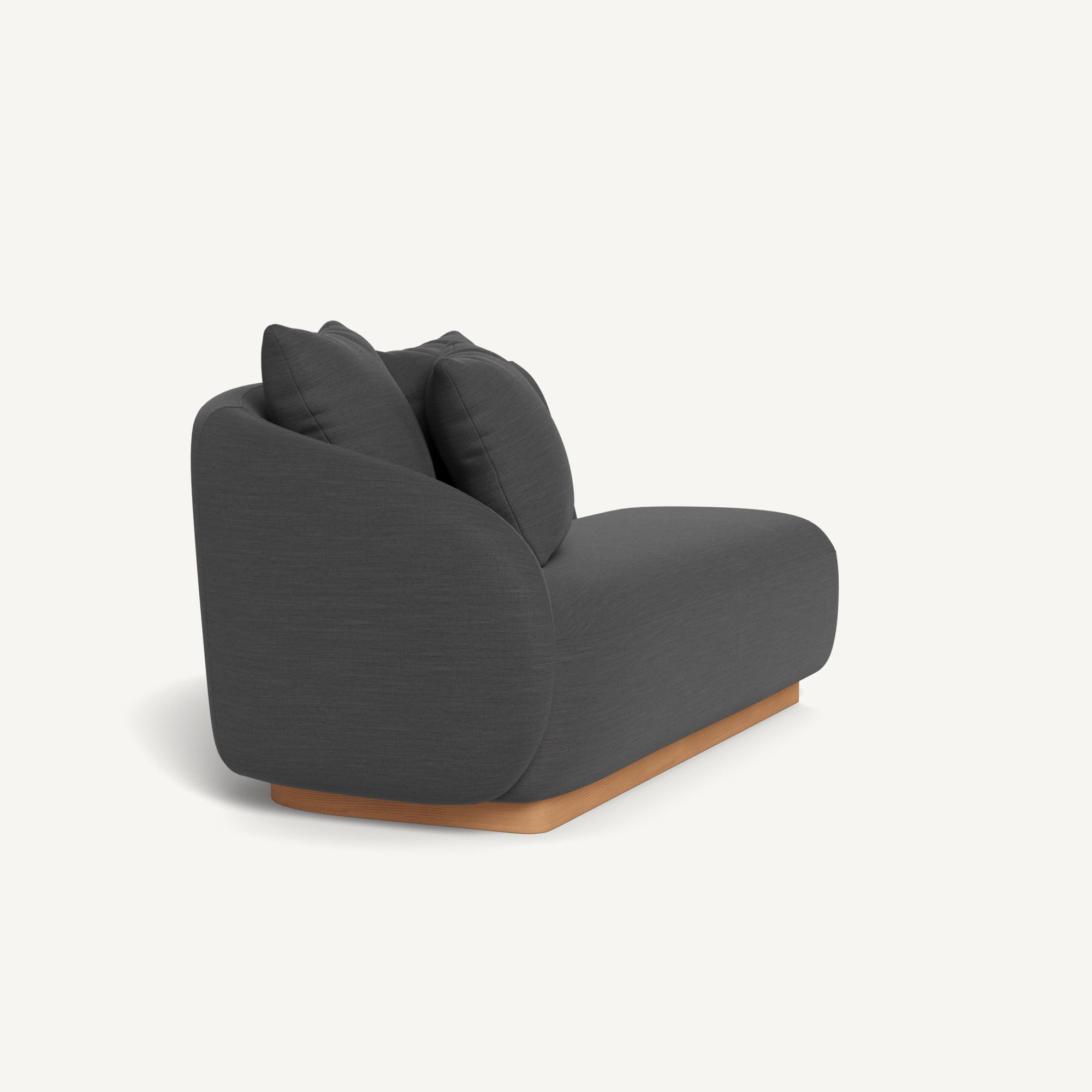 Harbour Como 2 Seat 1 Arm Left - Sealed Teak Natural / Panama Grafito