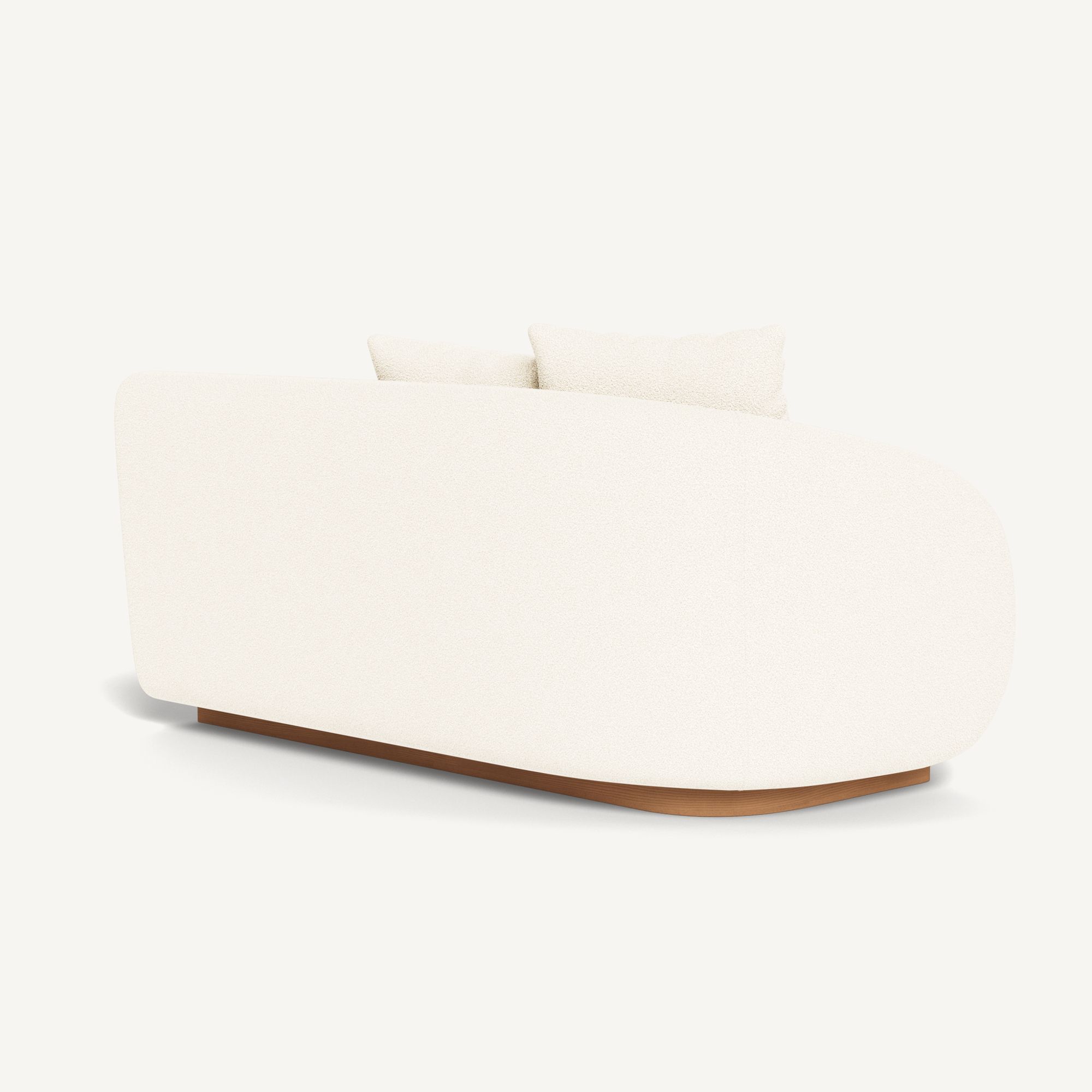 Harbour Como 2 Seat 1 Arm Left - Sealed Teak Natural / Riviera Ivory