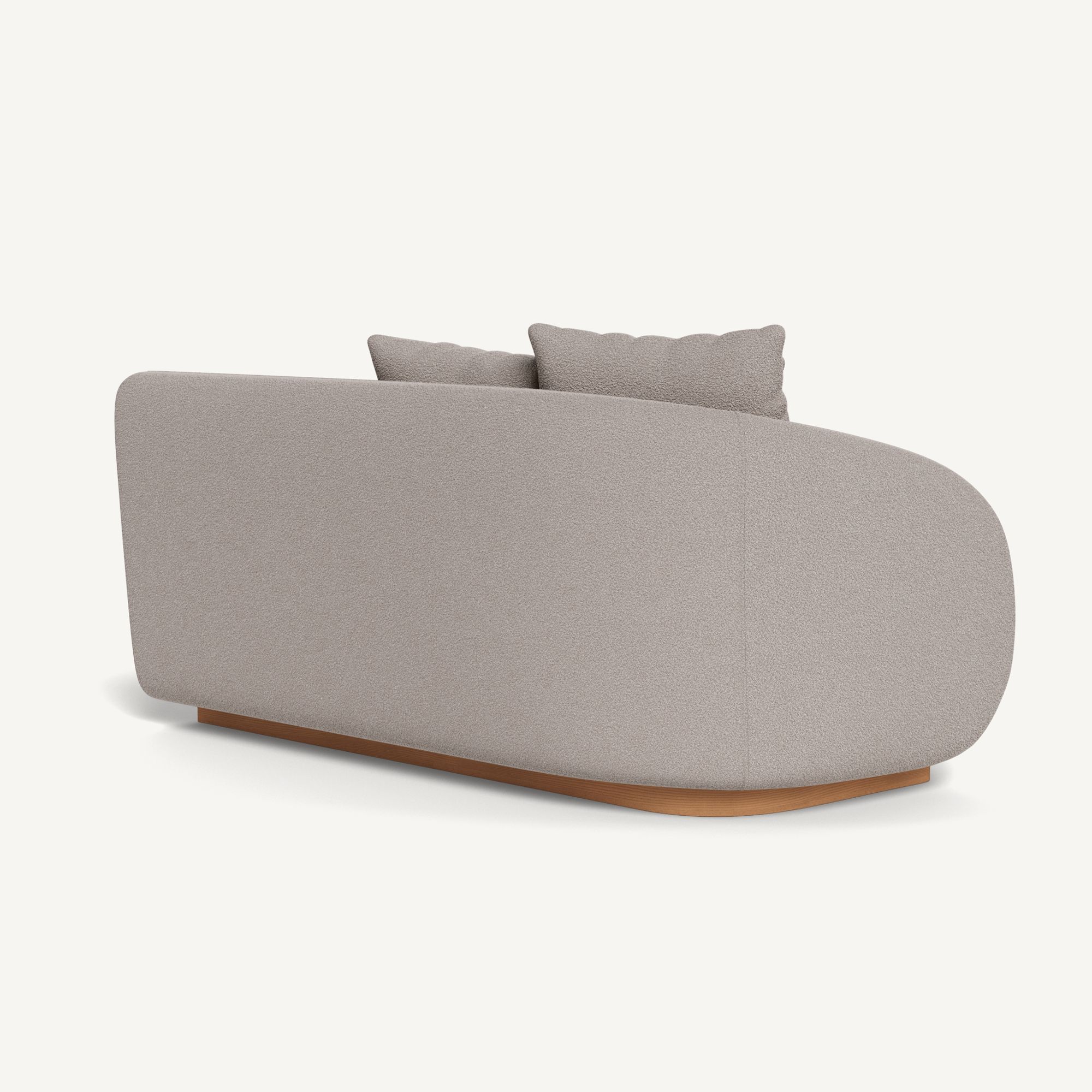 Harbour Como 2 Seat 1 Arm Left - Sealed Teak Natural / Riviera Stone