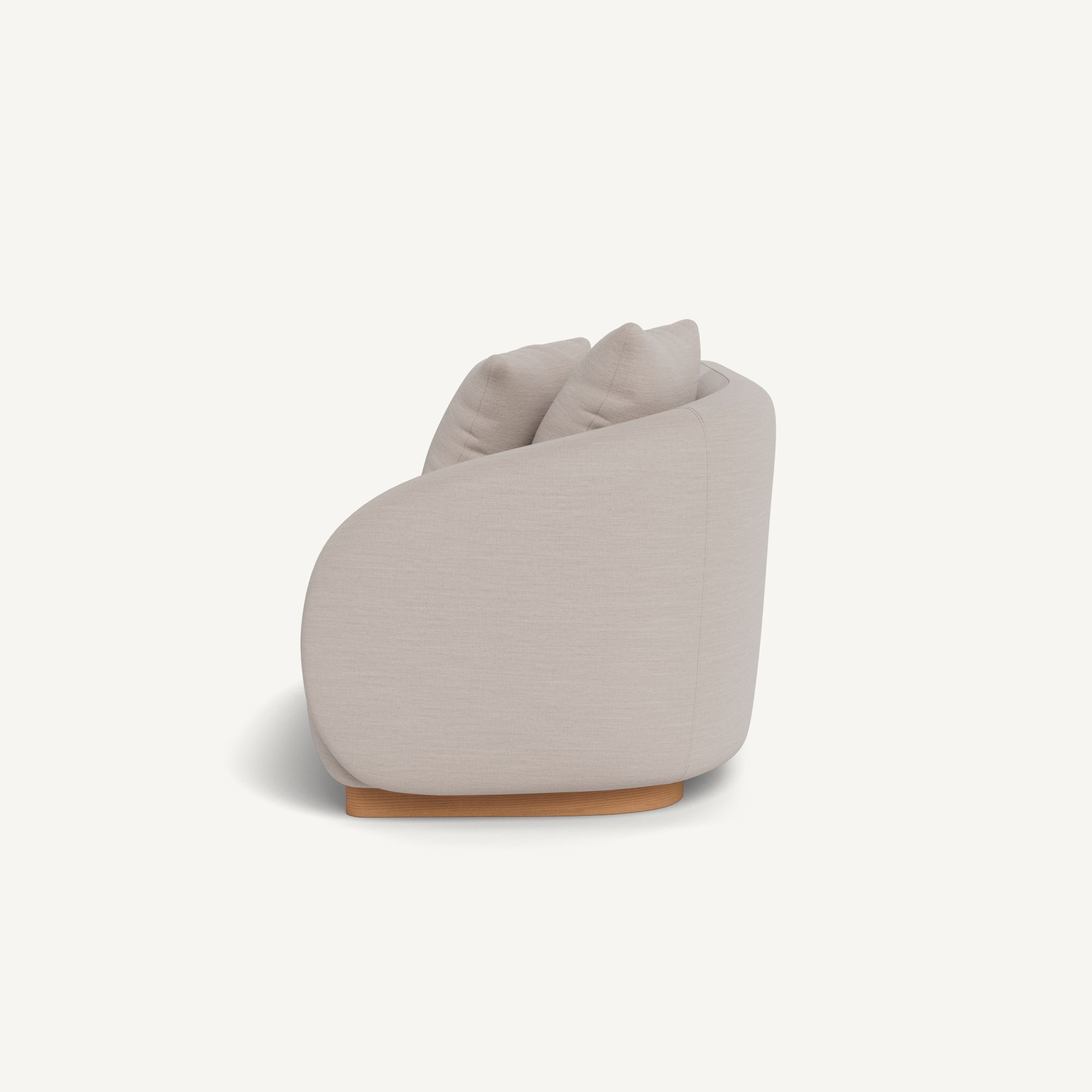 Harbour Como 2 Seat 1 Arm Right - Sealed Teak Natural / Panama Marble