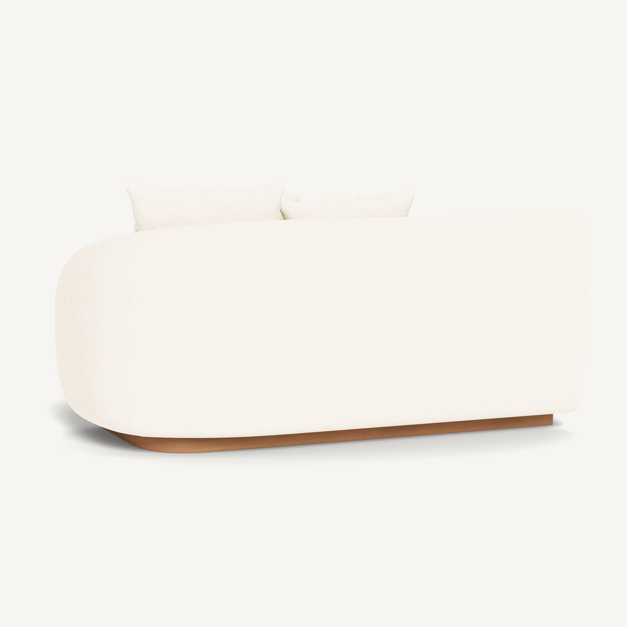 Harbour Como 2 Seat 1 Arm Right - Sealed Teak Natural / Riviera Ivory