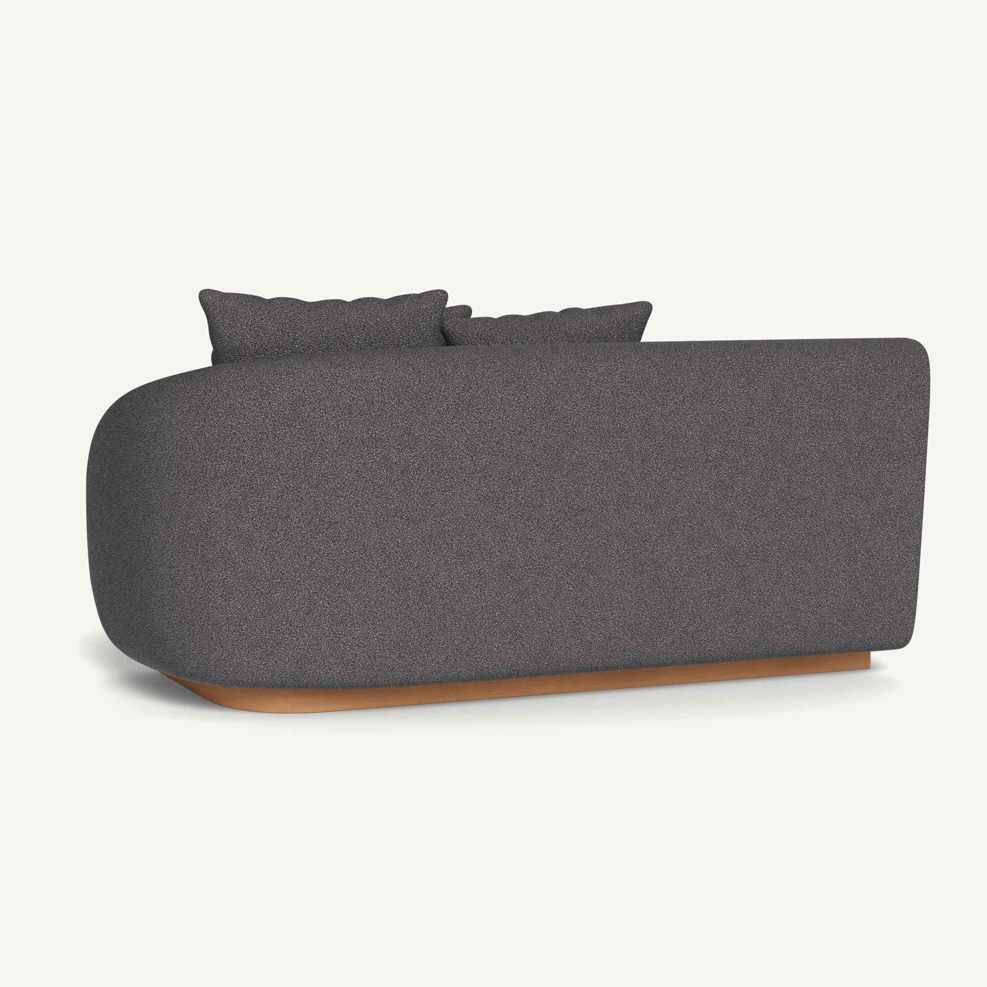 Harbour Como 2 Seat 1 Arm Right - Sealed Teak Natural / Riviera Slate