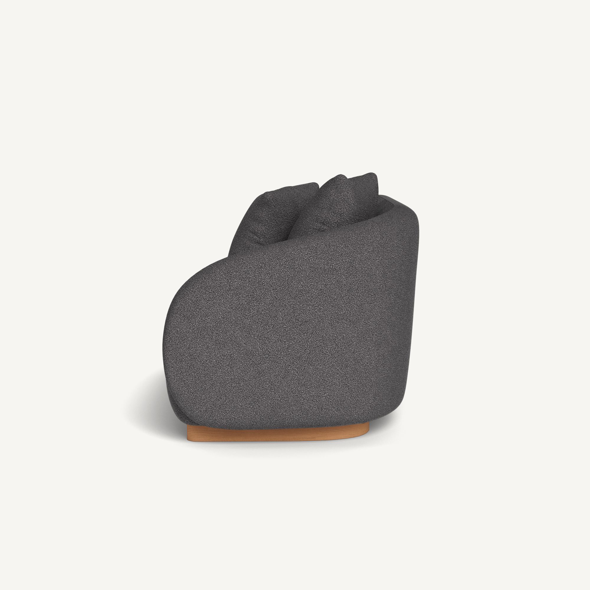 Harbour Como 2 Seat 1 Arm Right - Sealed Teak Natural / Riviera Slate