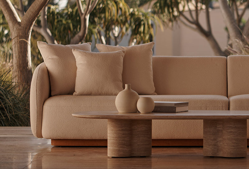 Harbour Como Swivel Lounge Chair - Sealed Teak Natural / Copacabana Sand