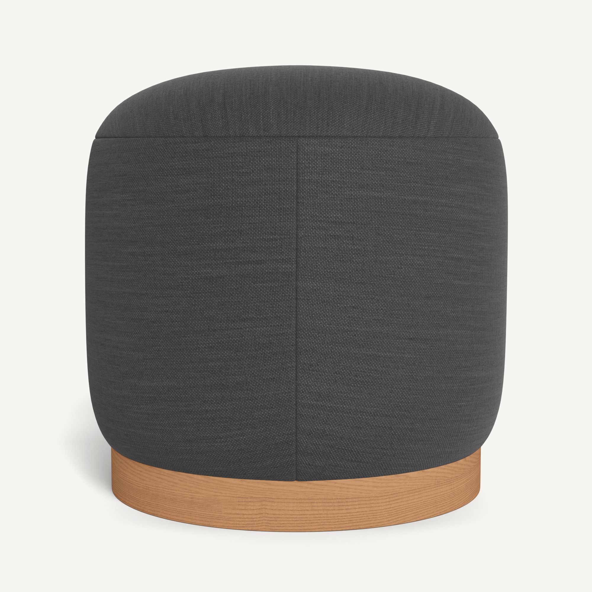 Harbour Como Footstool - Sealed Teak Natural / Panama Grafito