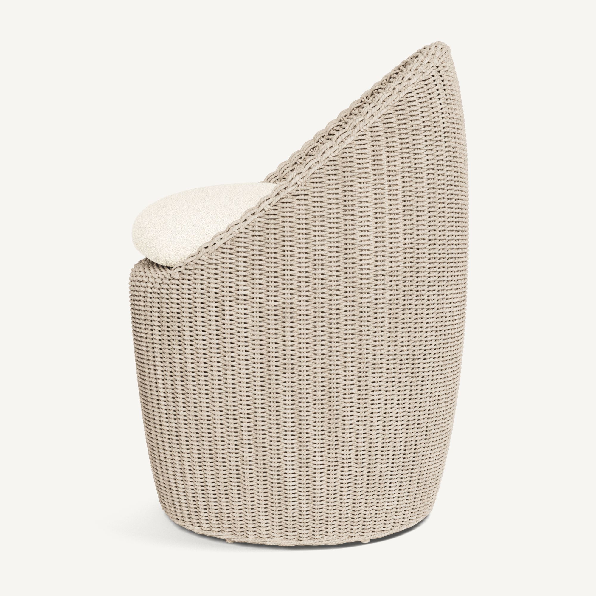 Harbour Cordoba Dining Chair - Twisted Wicker Oyster / Riviera Ivory