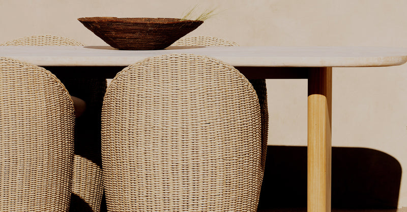 Harbour Cordoba Dining Chair - Twisted Wicker Oyster / Siesta Indigo