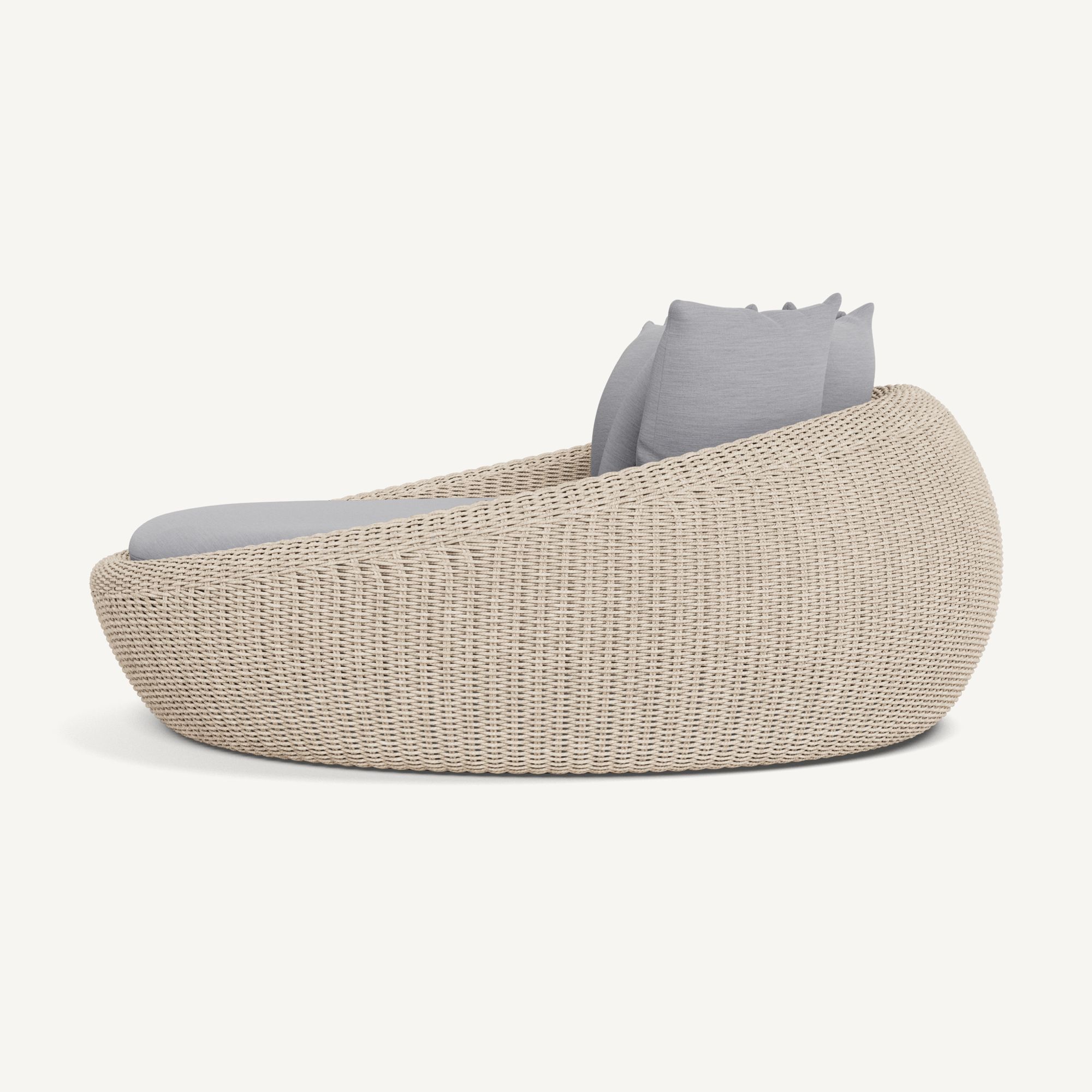 Harbour Cordoba Daybed - Twisted Wicker Oyster / Panama Cloud