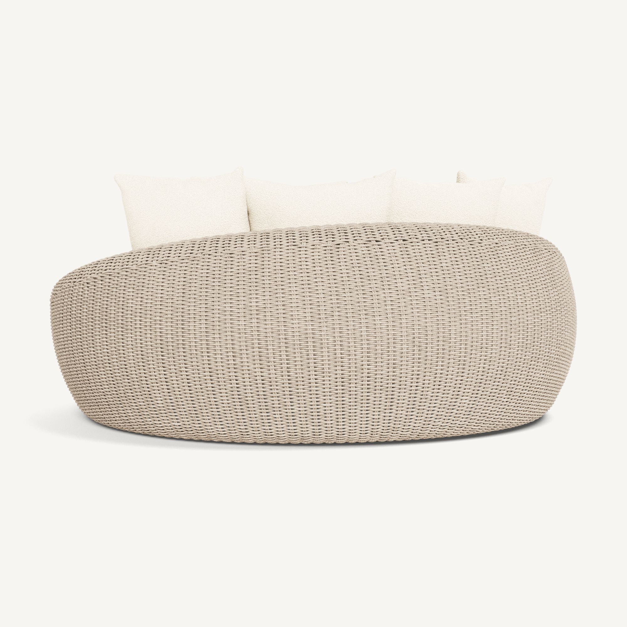 Harbour Cordoba Daybed - Twisted Wicker Oyster, Riviera Ivory
