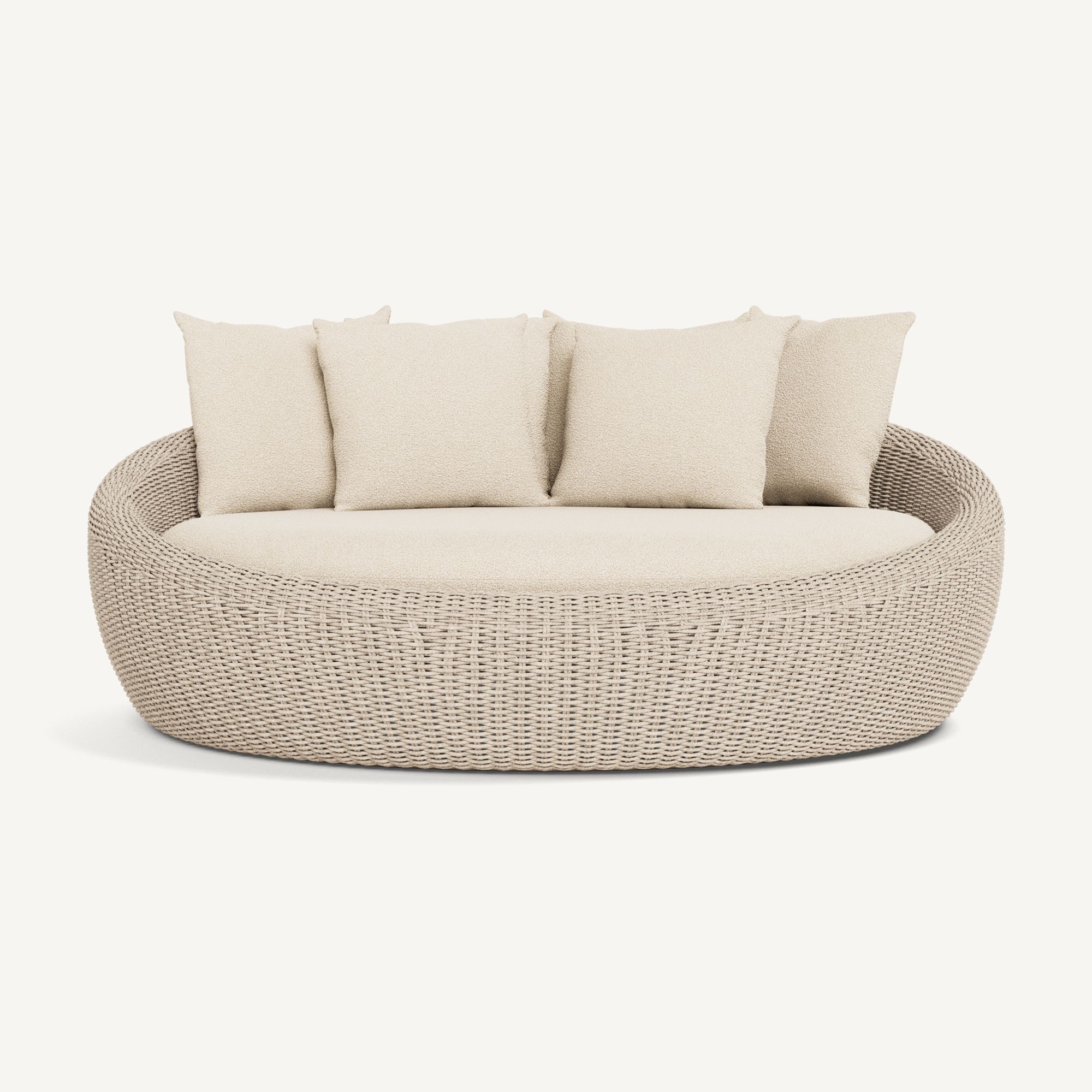 Harbour Cordoba Daybed - Twisted Wicker Oyster / Riviera Sand
