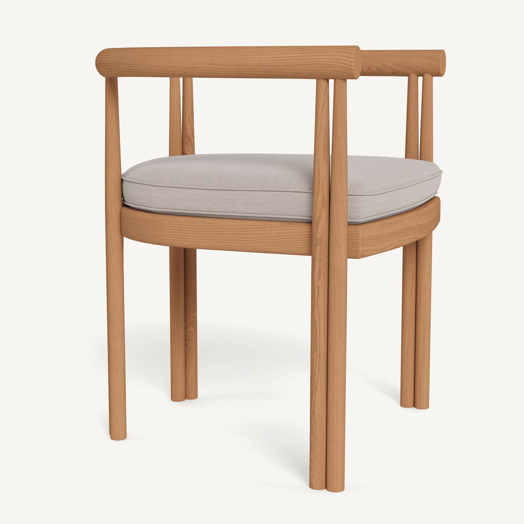 Harbour Cove Teak Dining Chair - Teak Natural, Panama Marble
