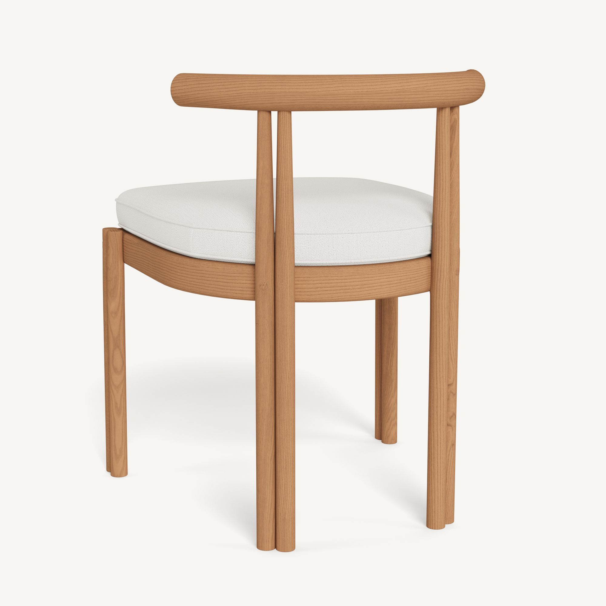 Harbour Cove Teak Armless Dining Chair - Teak Natural / Stirling Salt