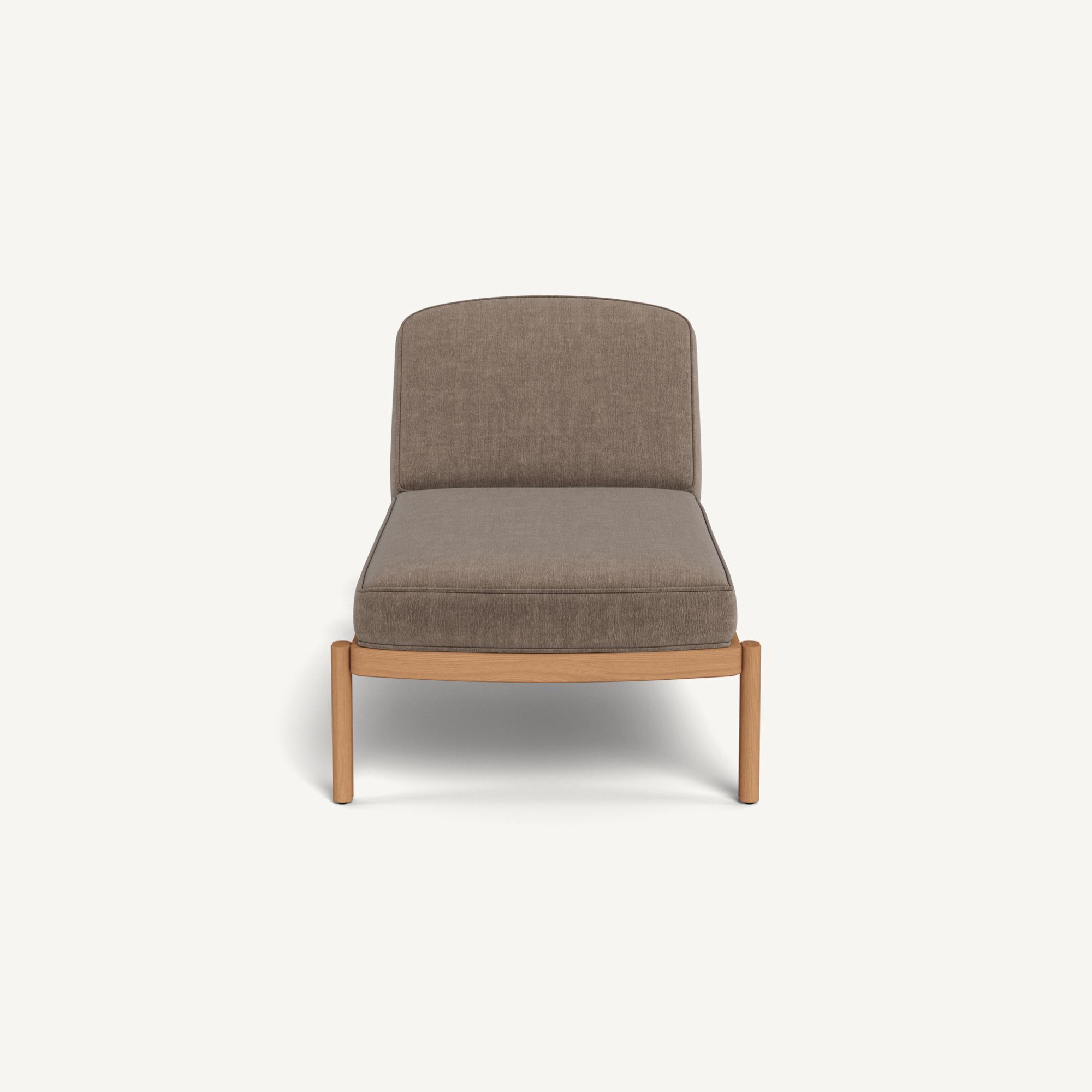Harbour Cove Teak Sun Lounge - Teak Natural / Altona Mink