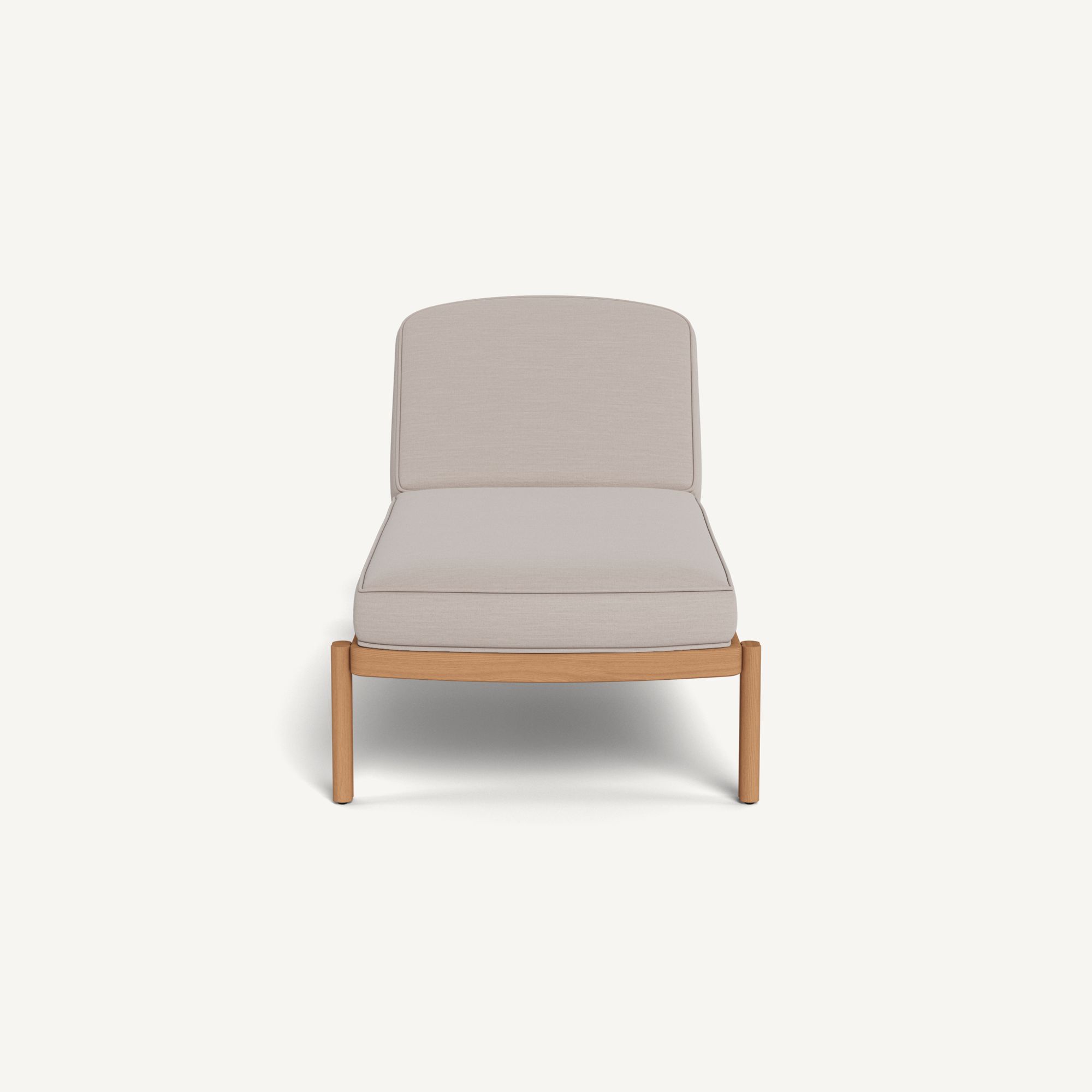 Harbour Cove Teak Sun Lounge - Teak Natural / Panama Marble