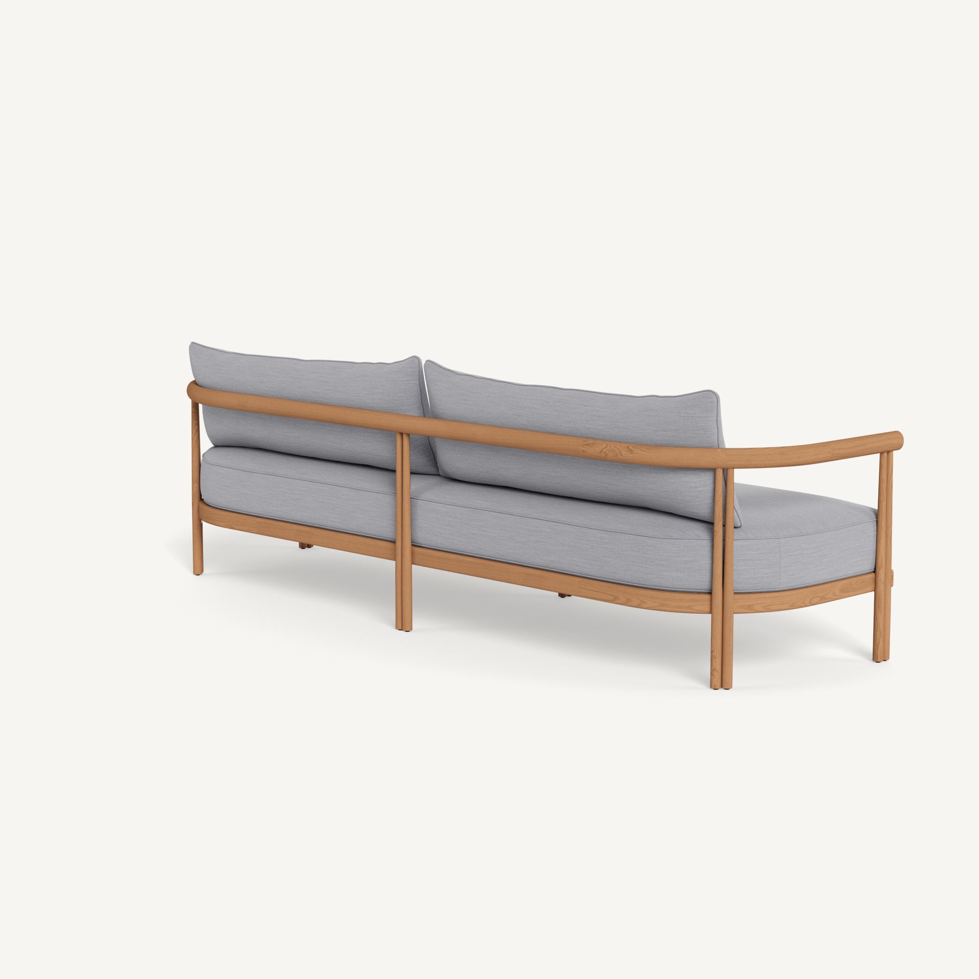 Harbour Cove Teak 3 Seat Sofa - Teak Natural, Panama Cloud