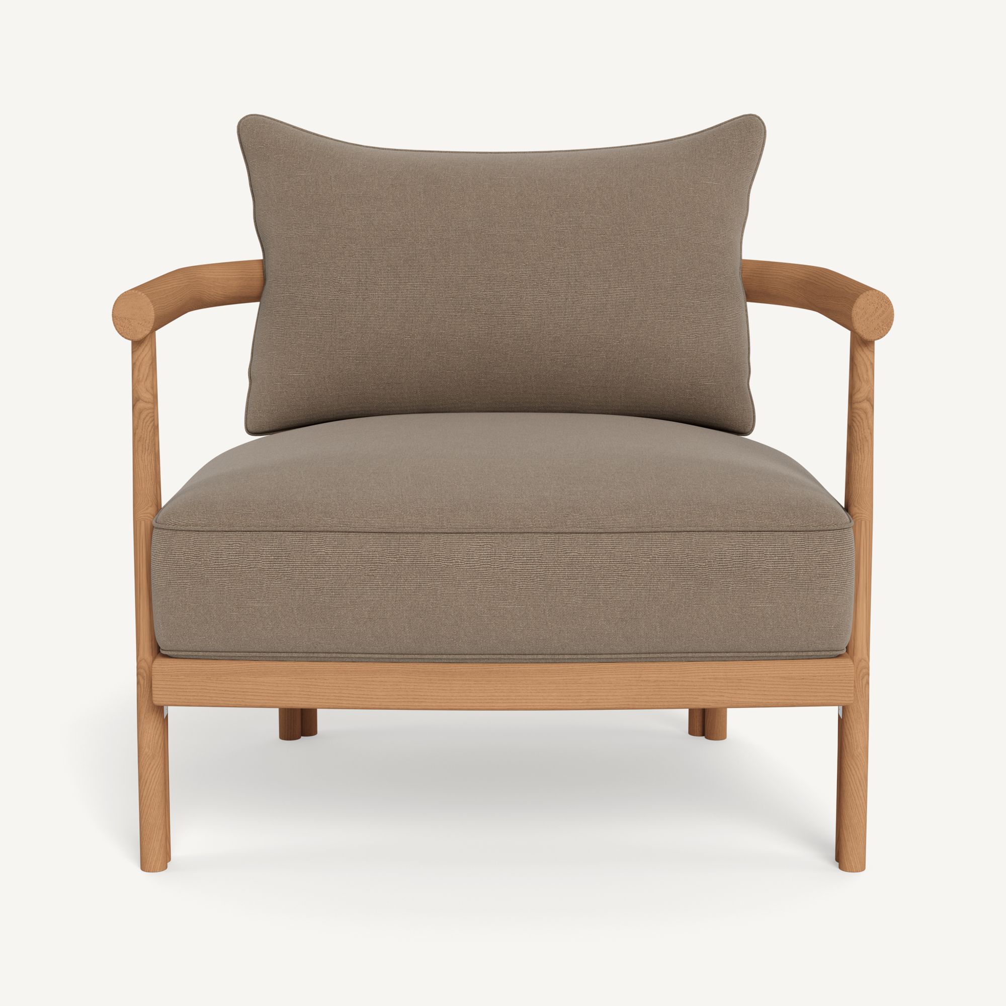 Harbour Cove Teak Lounge Chair - Teak Natural / Panama Coco
