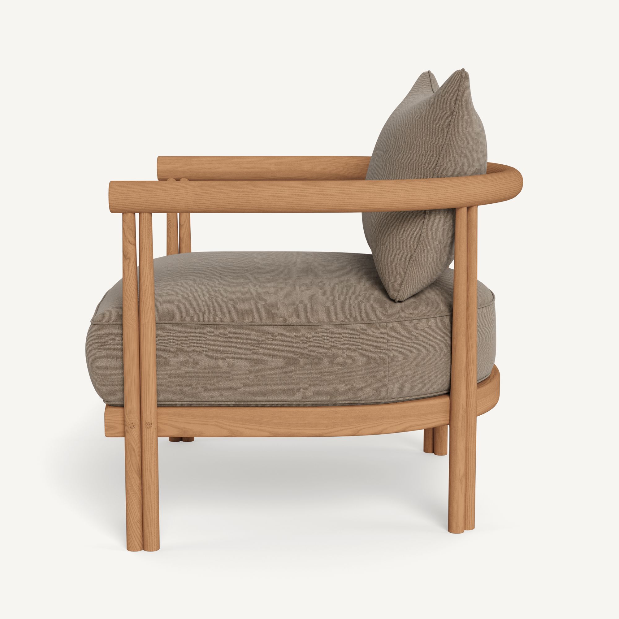 Harbour Cove Teak Lounge Chair - Teak Natural / Panama Coco