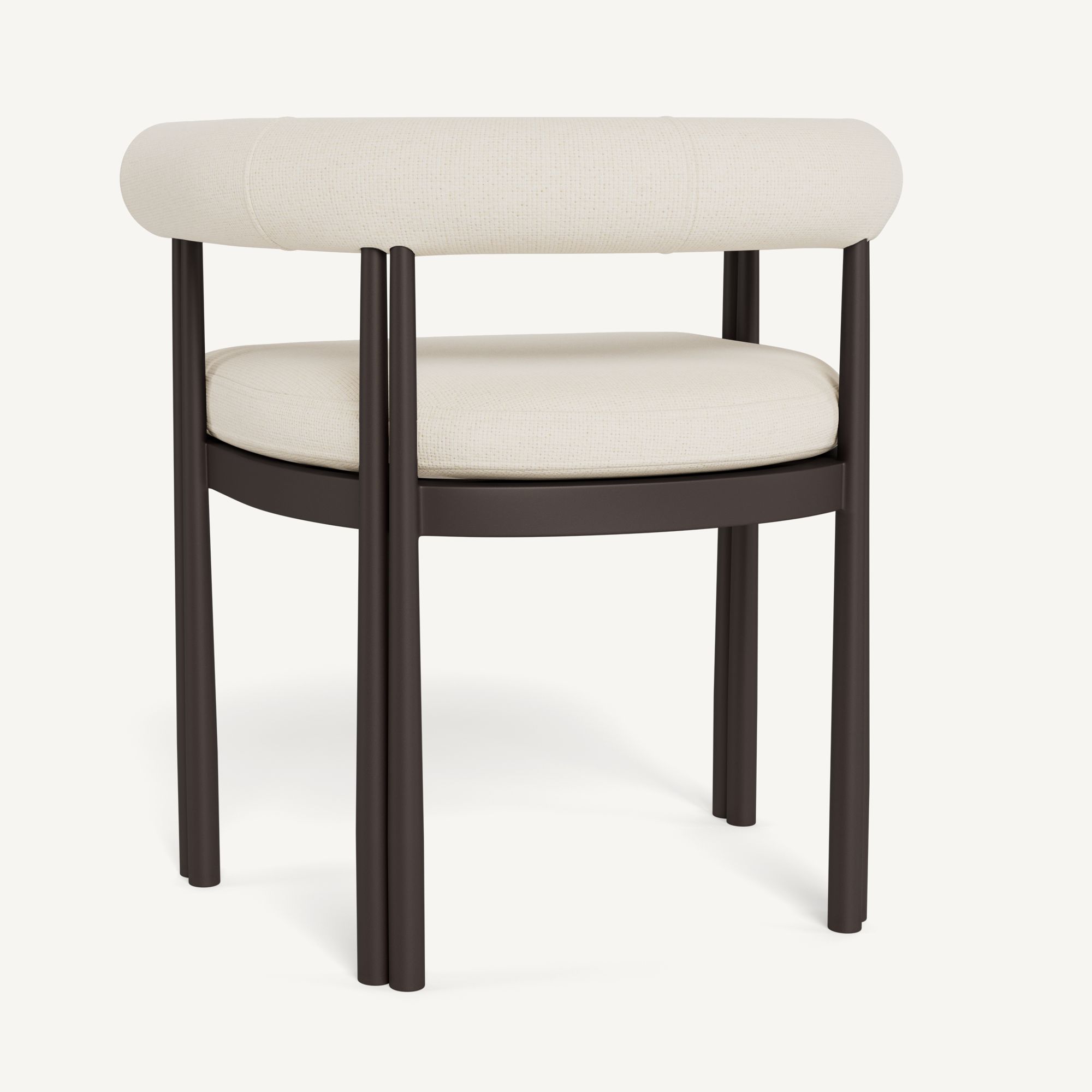 Harbour Cove Luxe Dining Chair - Aluminum Bronze, Siesta Ivory